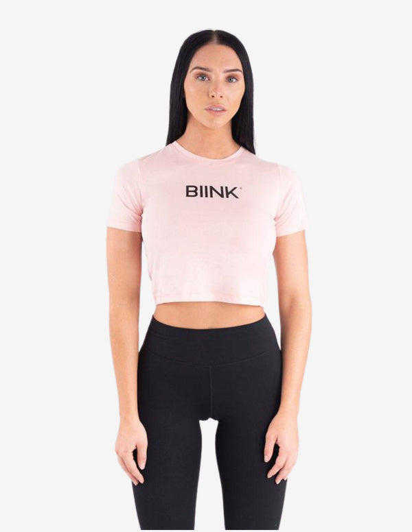 BIINK Crop Top - Pink Blush-Crop Top-Biink Athleisure-Guru Muscle