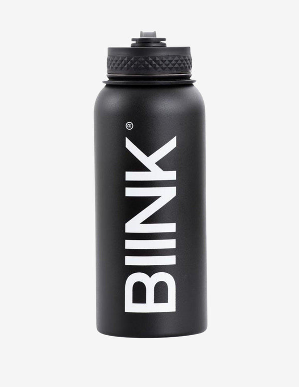 BIINK Stainless Steel 1L Water Bottle - Matte Black-Drink Bottle-Biink Athleisure-Guru Muscle