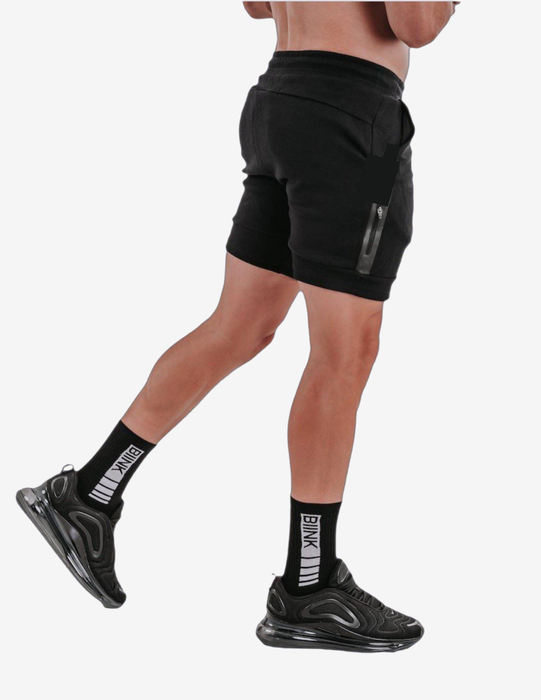 CrossFleece MK.II Shorts - Black-Shorts Man-Biink Athleisure-Guru Muscle