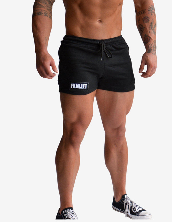 Men's Gym Shorts | FKNLIFT Black-Shorts Man-FKN Gym Wear-Guru Muscle