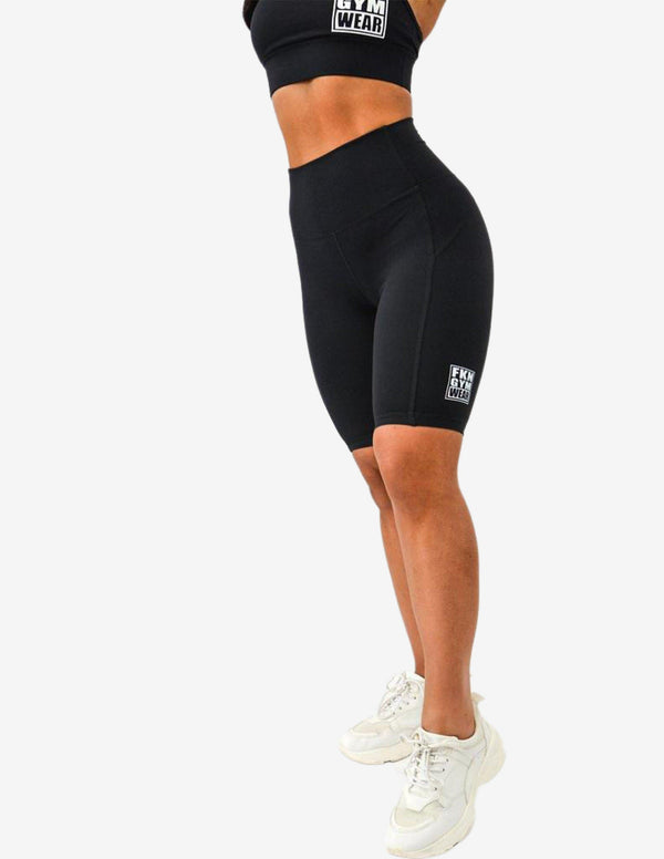 Squat Proof Bike Shorts | Black-Shorts Woman-FKN Gym Wear-Guru Muscle