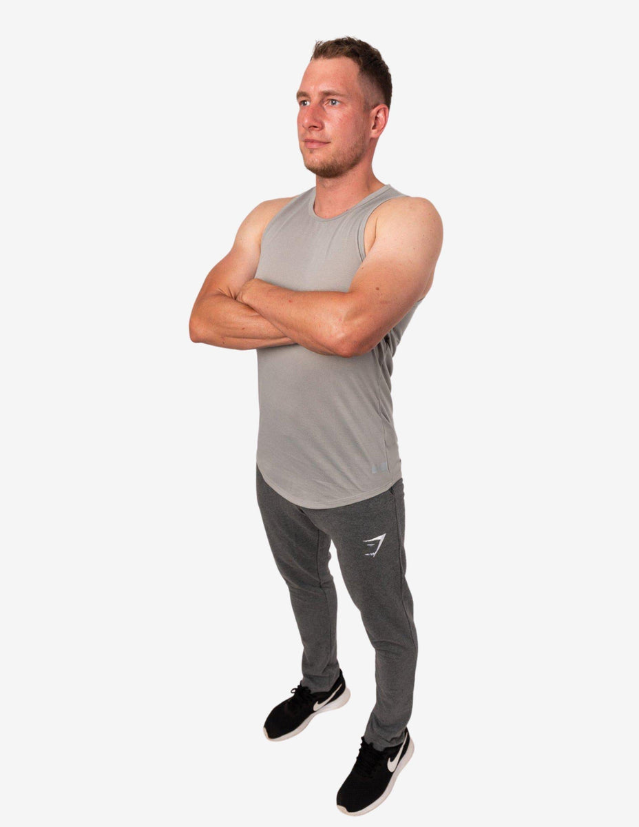 Vertex Grey Tank Gymshark Guru Muscle