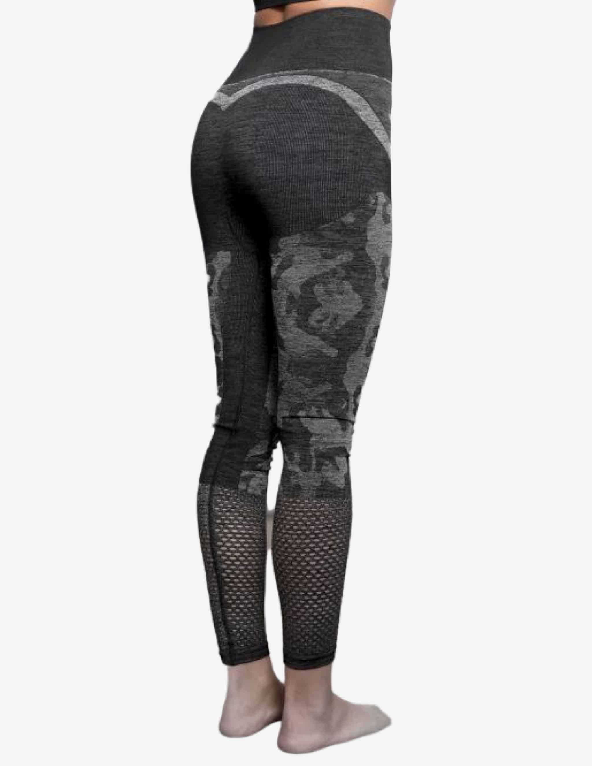 ATHENA CAMO Legging High Waist – ANTHRACITE-Leggings-Body Engineers-Guru Muscle