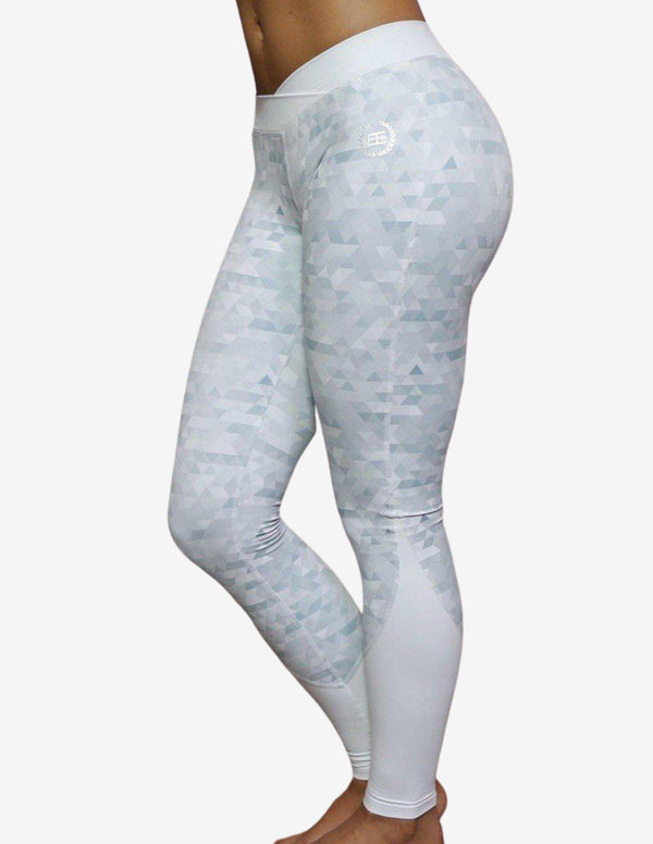 ATHENA Geometric leggings – White/Grey-Leggings-Body Engineers-Guru Muscle