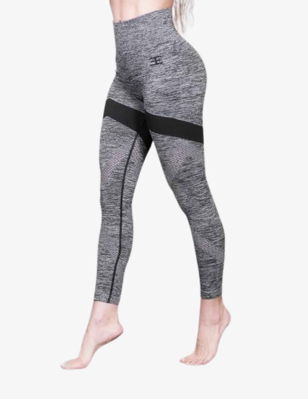 AZTEC Seamless Legging High Waist – Medium Grey-Leggings-Body Engineers-Guru Muscle