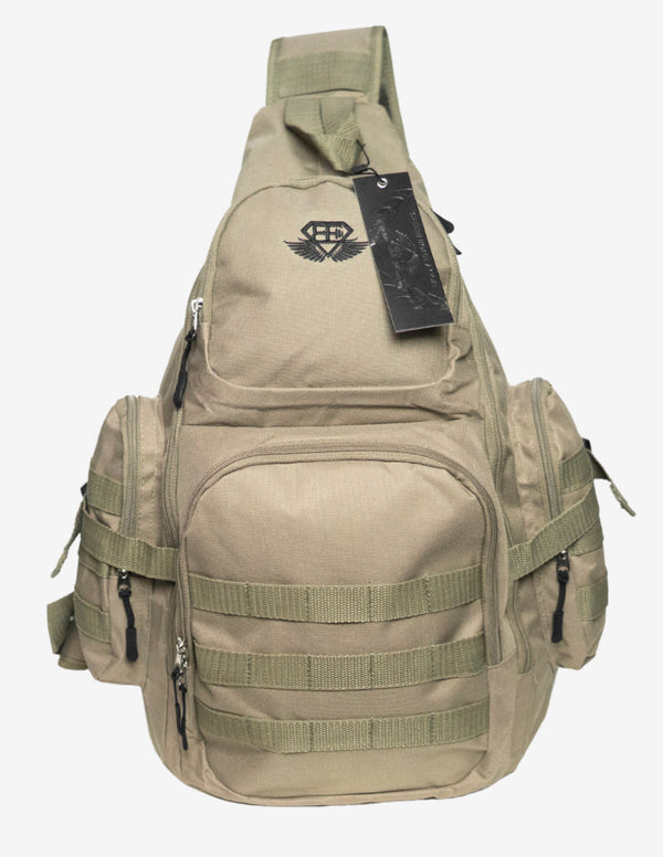 BE Tactical Sling Bag – ARMY Green-Bags-Body Engineers-Guru Muscle