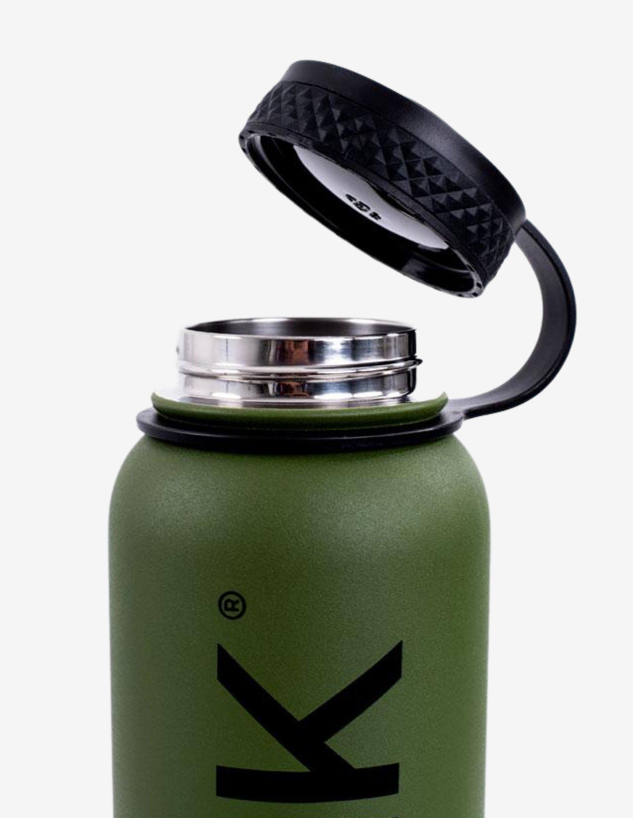 BIINK Stainless Steel 1L Water Bottle - Military Green-Drink Bottle-Biink Athleisure-Guru Muscle