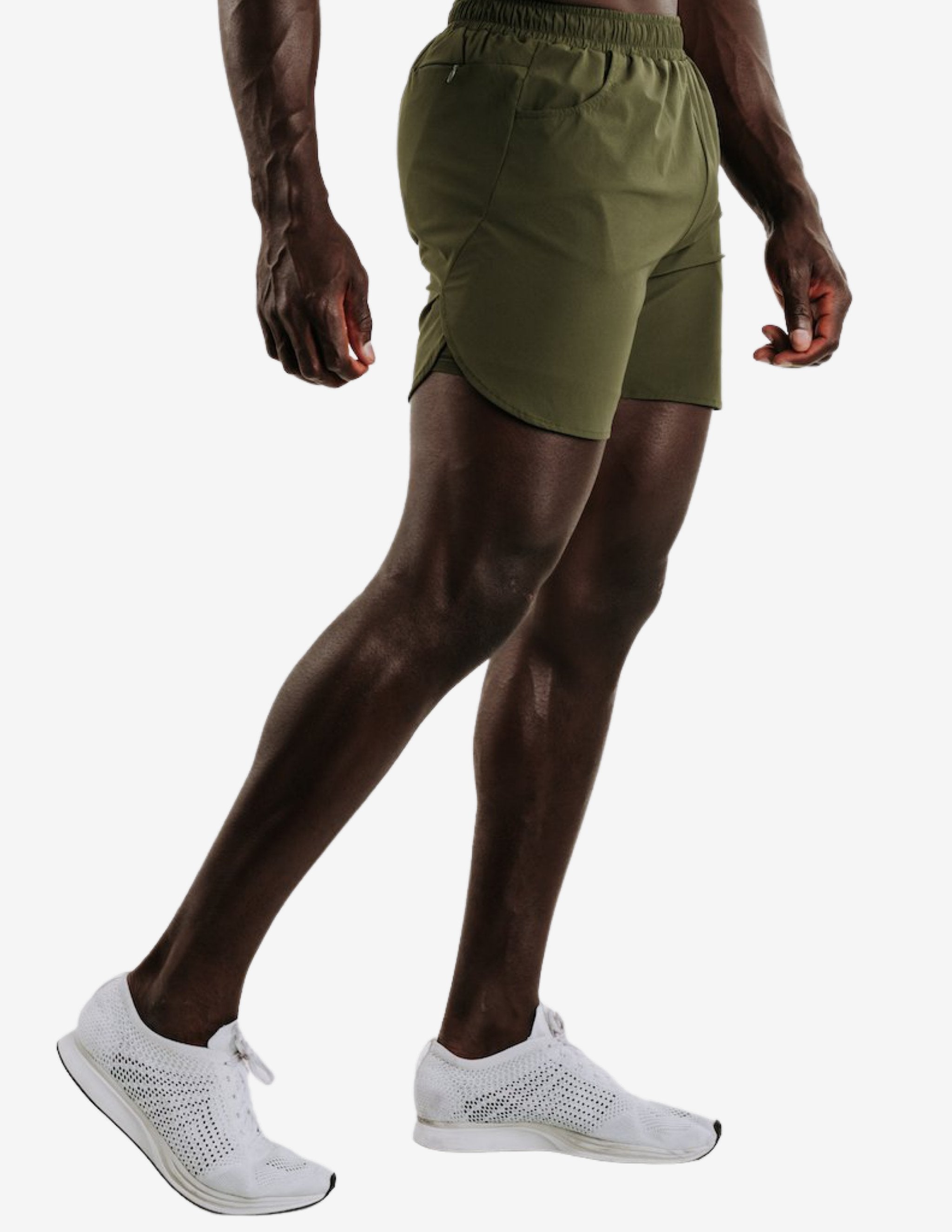 BIINKDRY 2-in-1 Training Shorts MK.II - Infantry Green-Shorts Man-Biink Athleisure-Guru Muscle