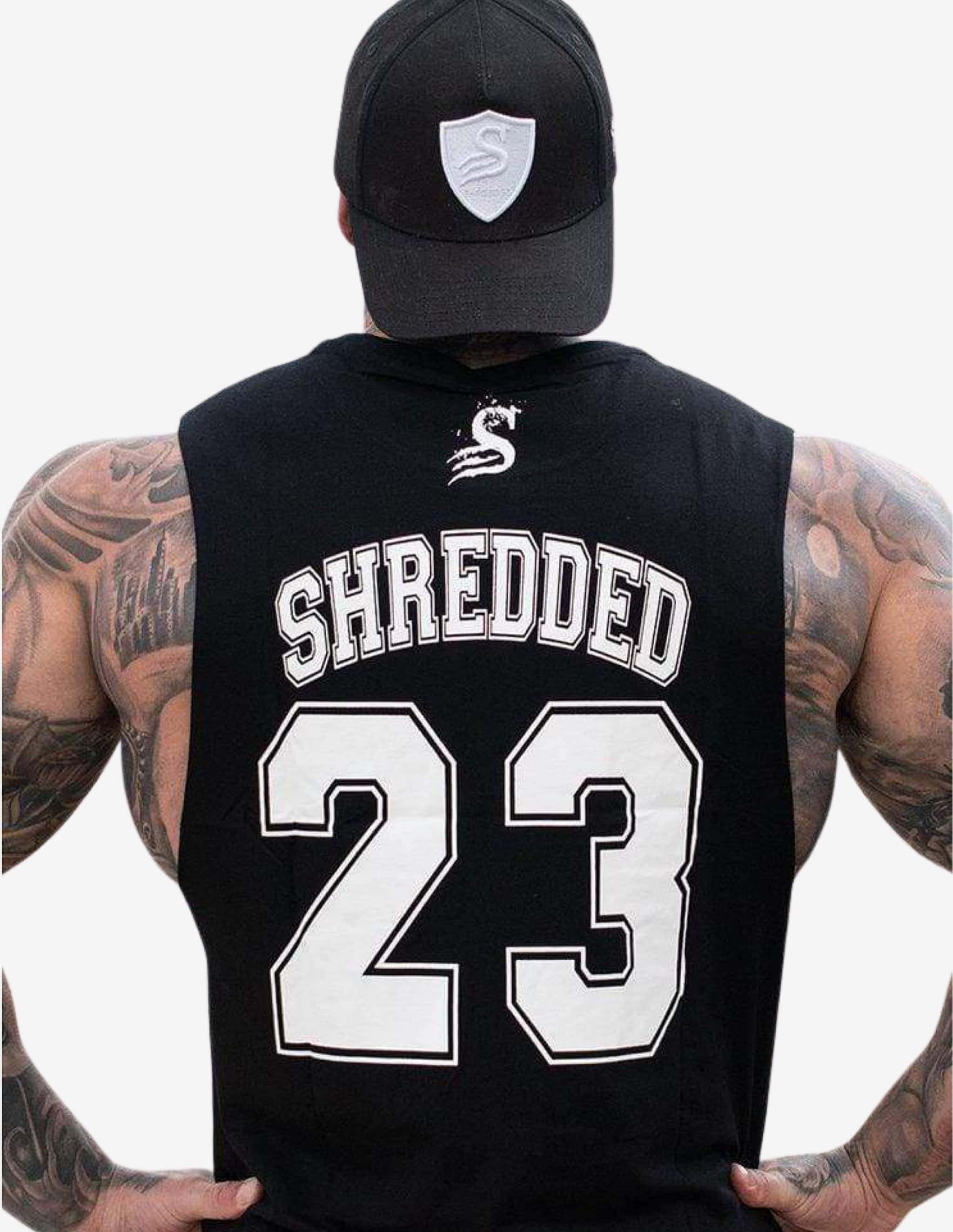 Basketball Tank - Black/White-Tank Man-Stay Shredded-Guru Muscle
