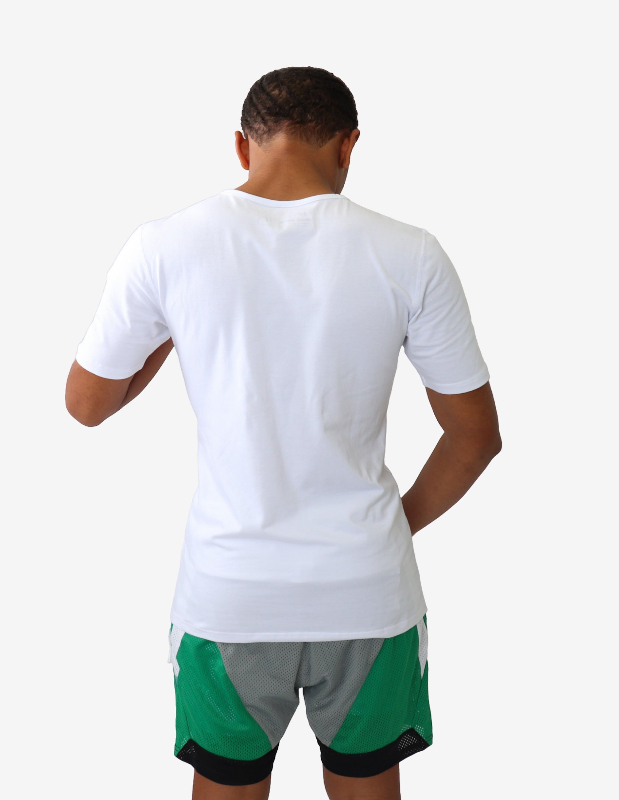 Bold Logo Cardinal Essential Tee - Crisp White-T-shirt Man-Biink Athleisure-Guru Muscle