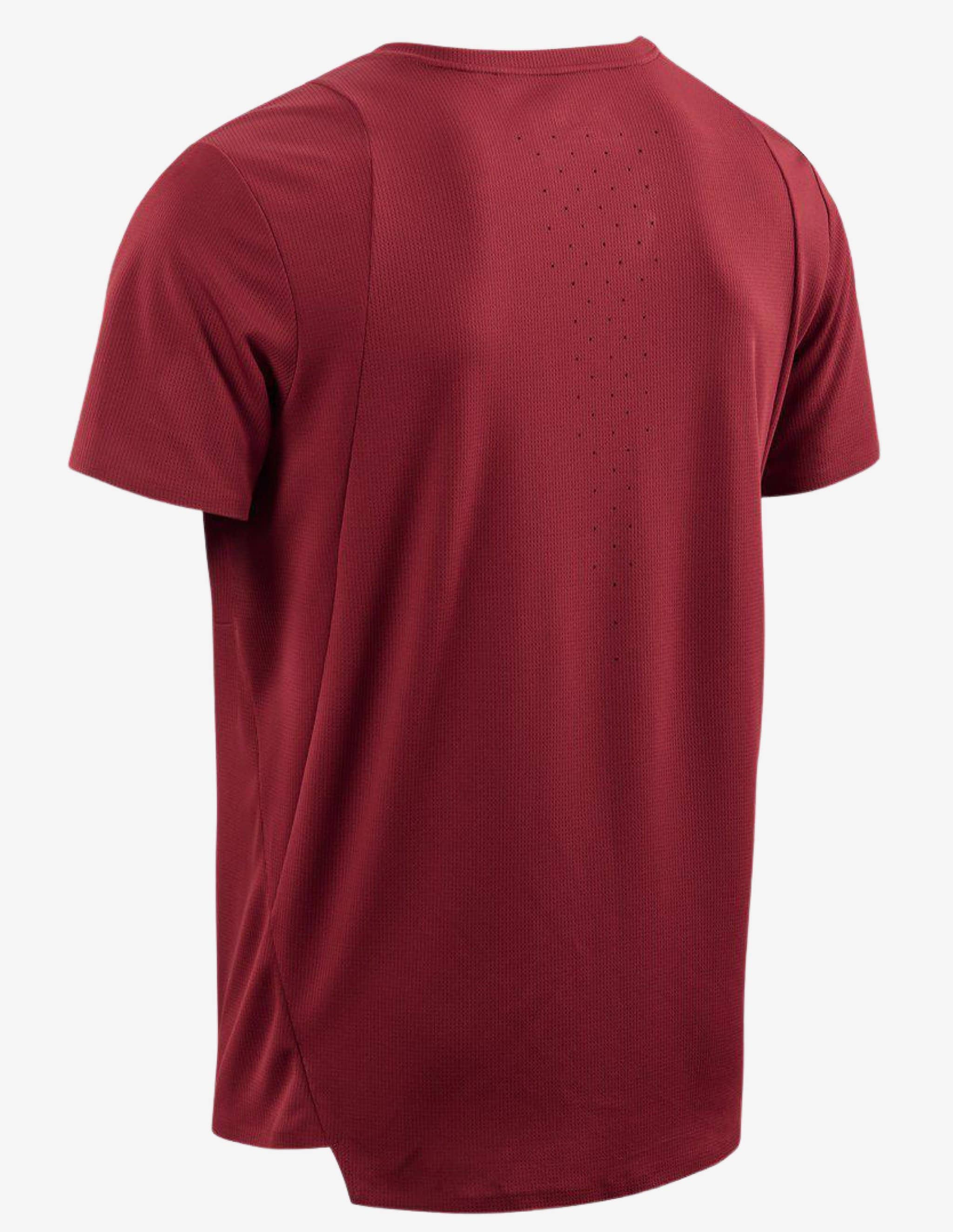 CEP Mens Training Shirt Cherry Red-T-shirt Man-CEP Compression-Guru Muscle