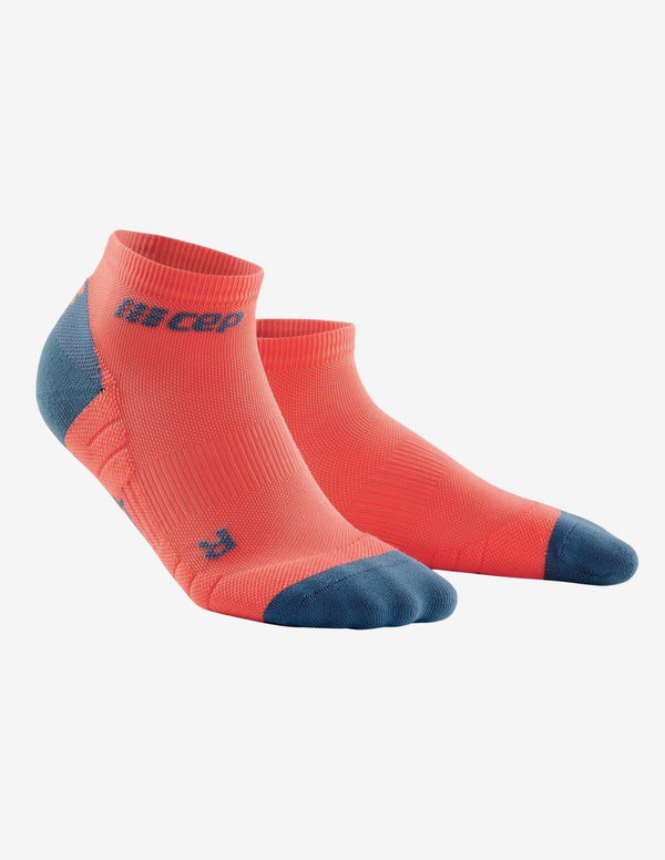 CEP Socks Low Cut 3.0 Coral/Grey-Socks-CEP Compression-Guru Muscle