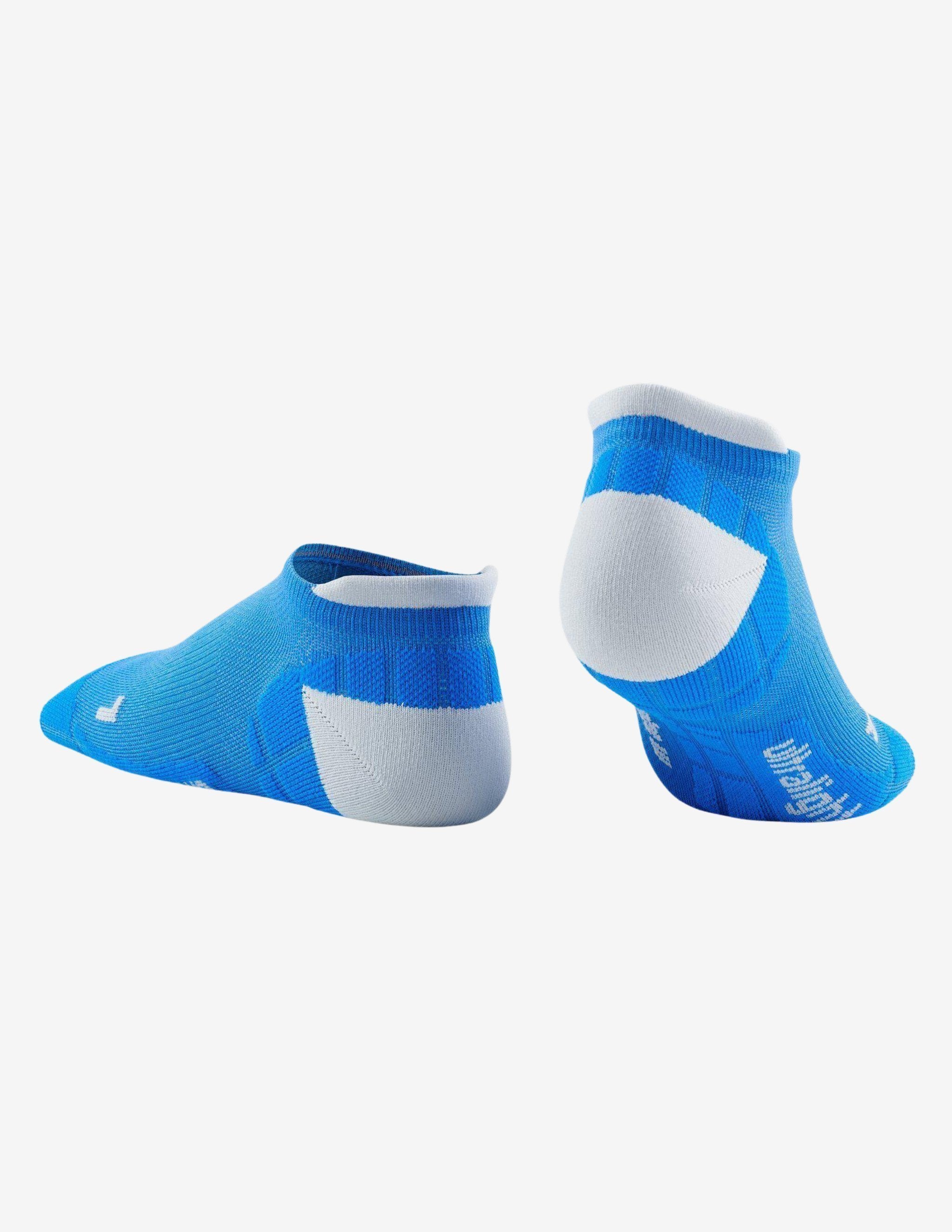 CEP Ultra Light V2 No Show Socks Blue/Grey-Socks-CEP Compression-Guru Muscle