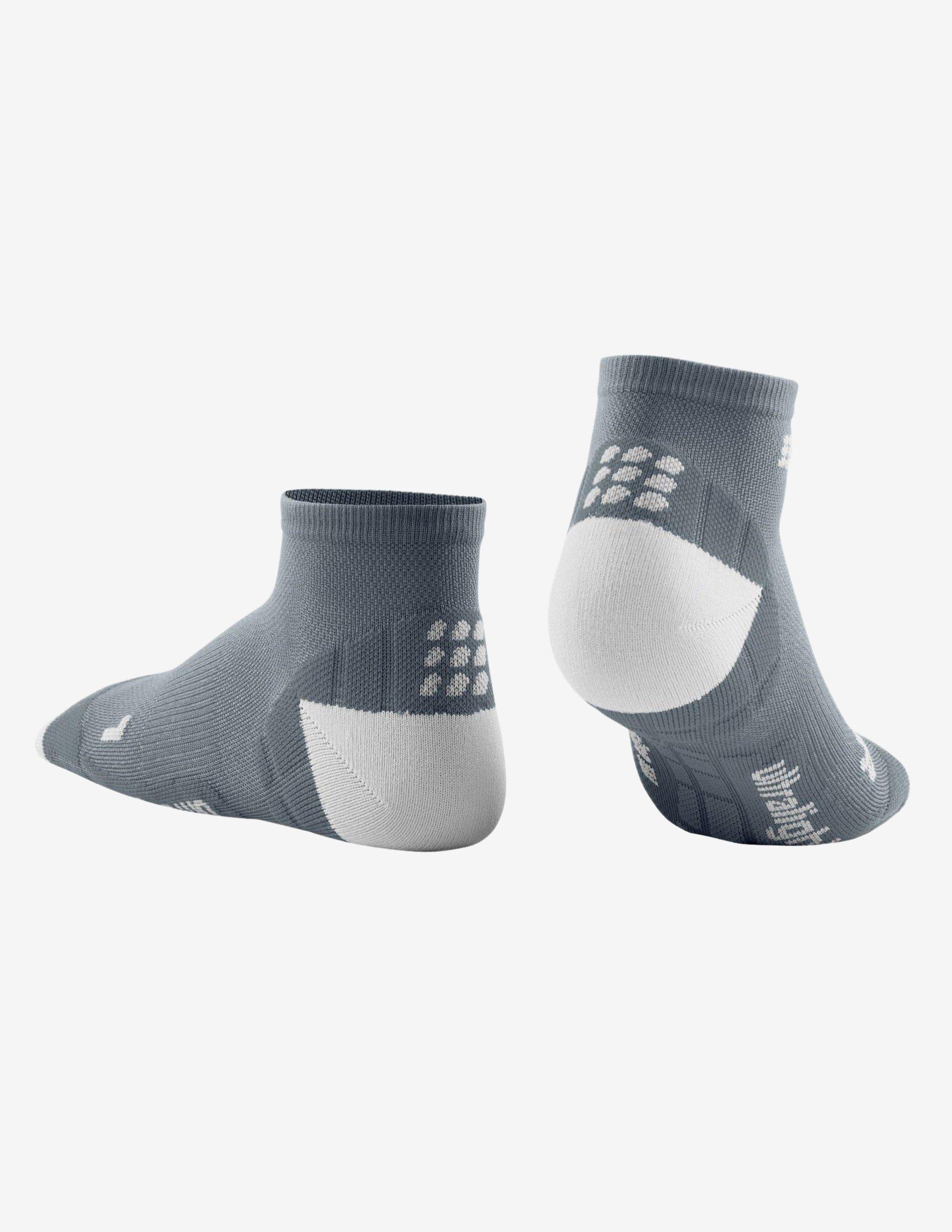 CEP Ultra Light V2 Socks Low Cut Grey/Light Grey-Socks-CEP Compression-Guru Muscle