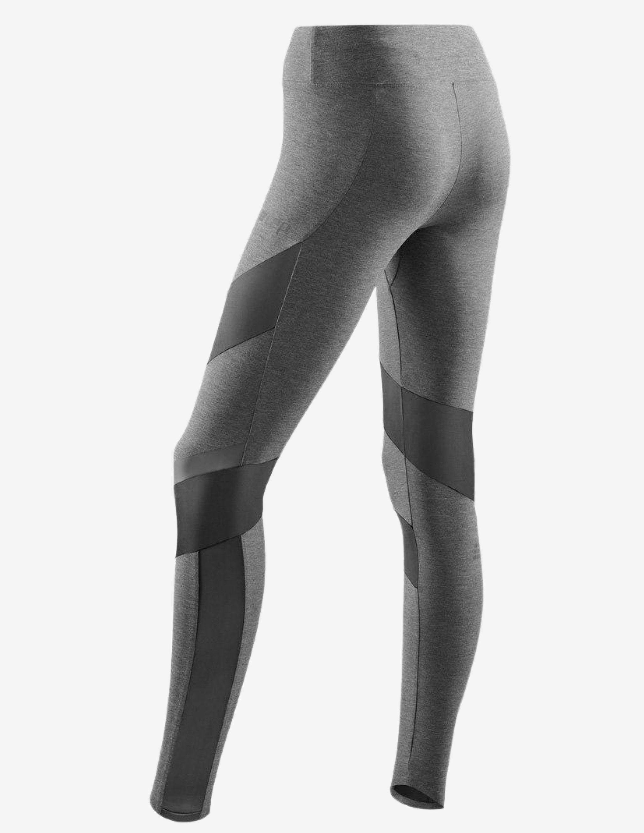 CEP Womens Compression Training Tights Grey-Leggings-CEP Compression-Guru Muscle