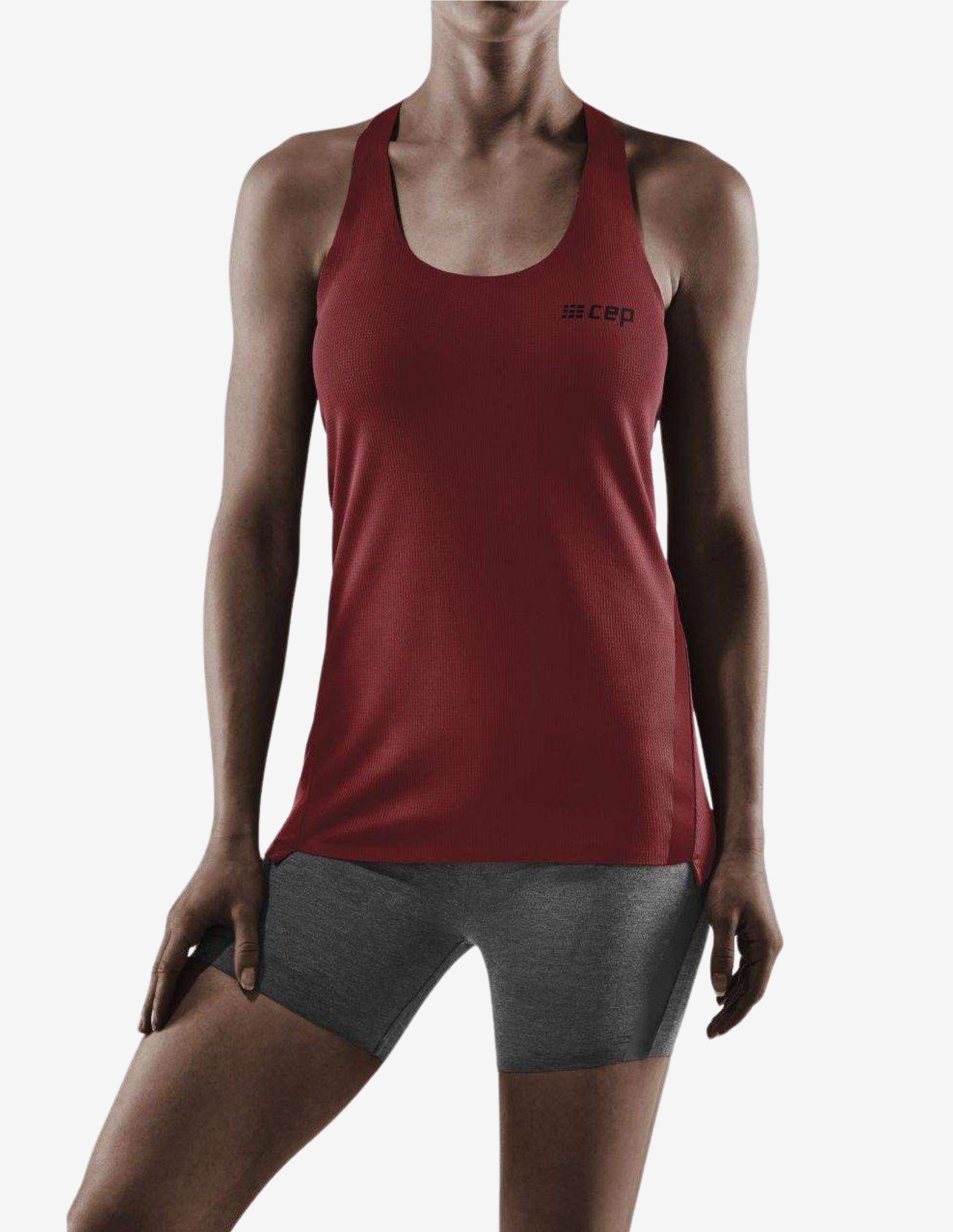 CEP Womens Training Tank Top Cherry Red-Tank Woman-CEP Compression-Guru Muscle