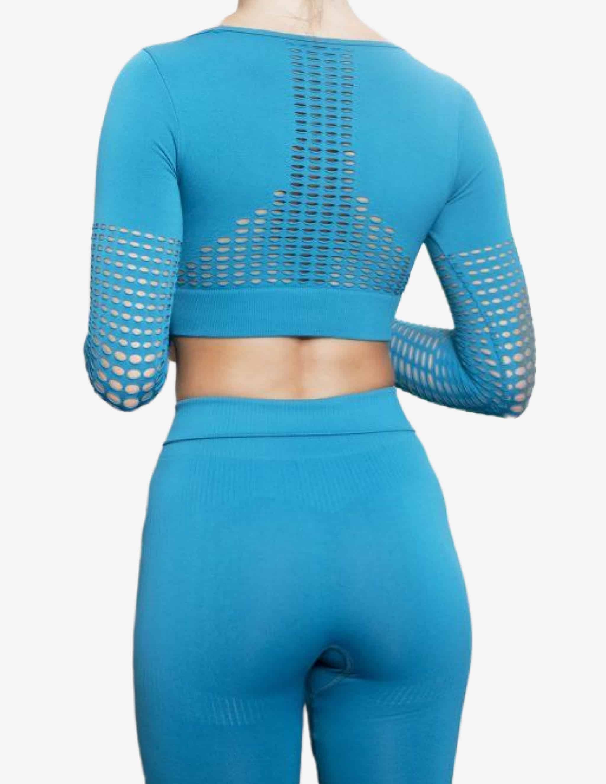 CLIO 2.0 Seamless Crop Top – OCEAN DEEP-Crop Top-Body Engineers-Guru Muscle