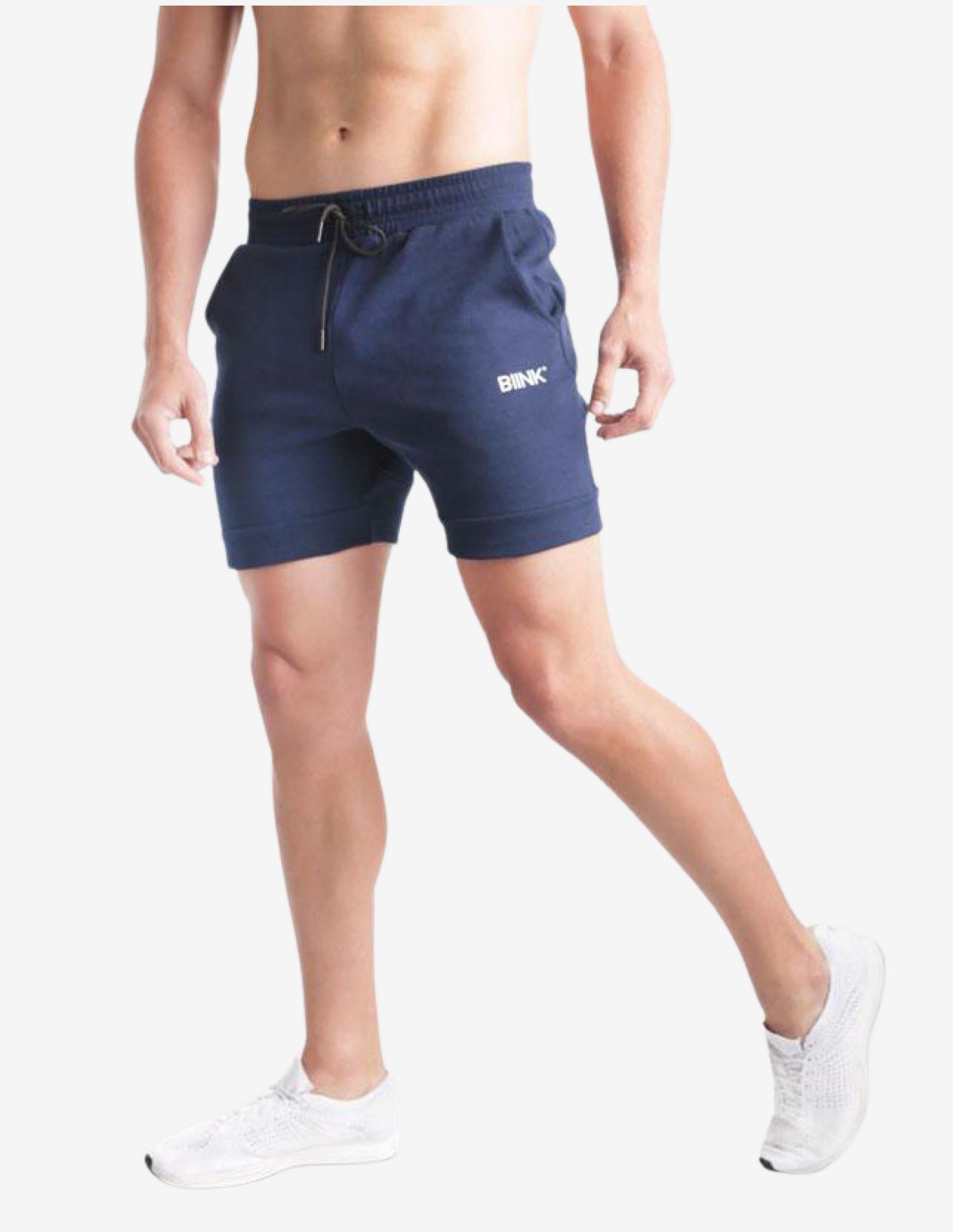 CrossFleece MK.II Shorts - Navy-Shorts Man-Biink Athleisure-Guru Muscle