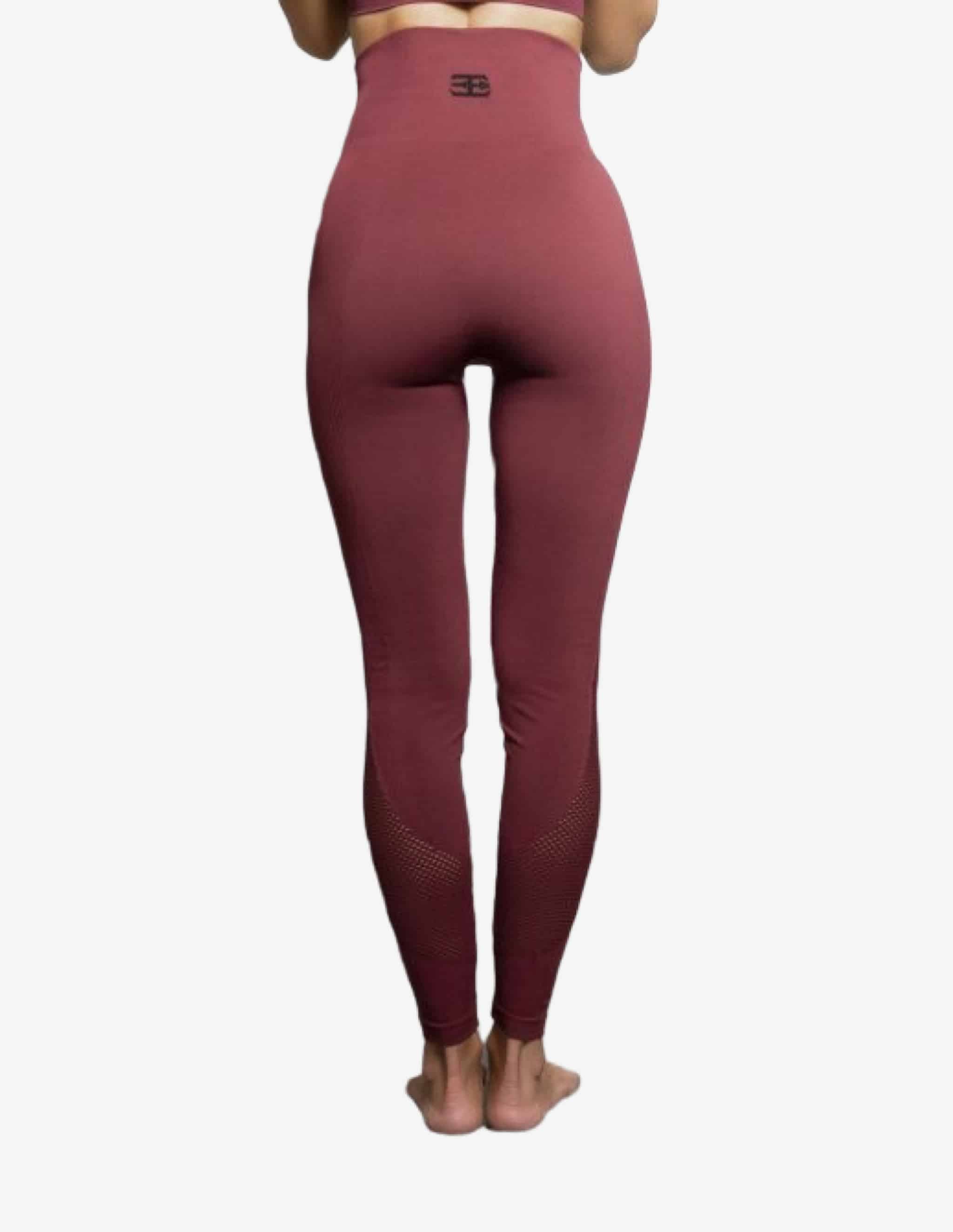 Curvus Legging High Waist – BURGUNDY-Leggings-Body Engineers-Guru Muscle