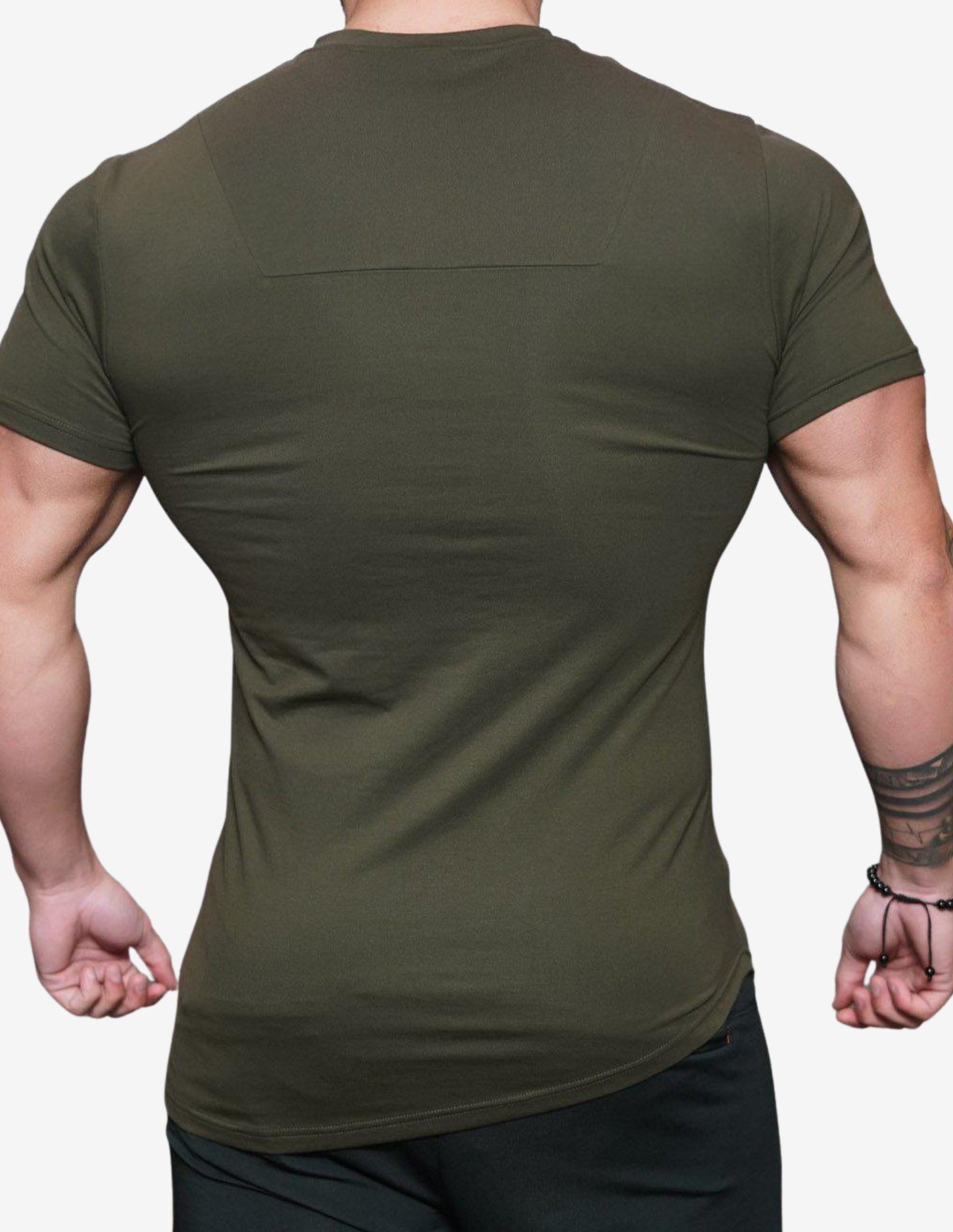 Engineered Life – ARMY green-T-shirt Man-Body Engineers-Guru Muscle