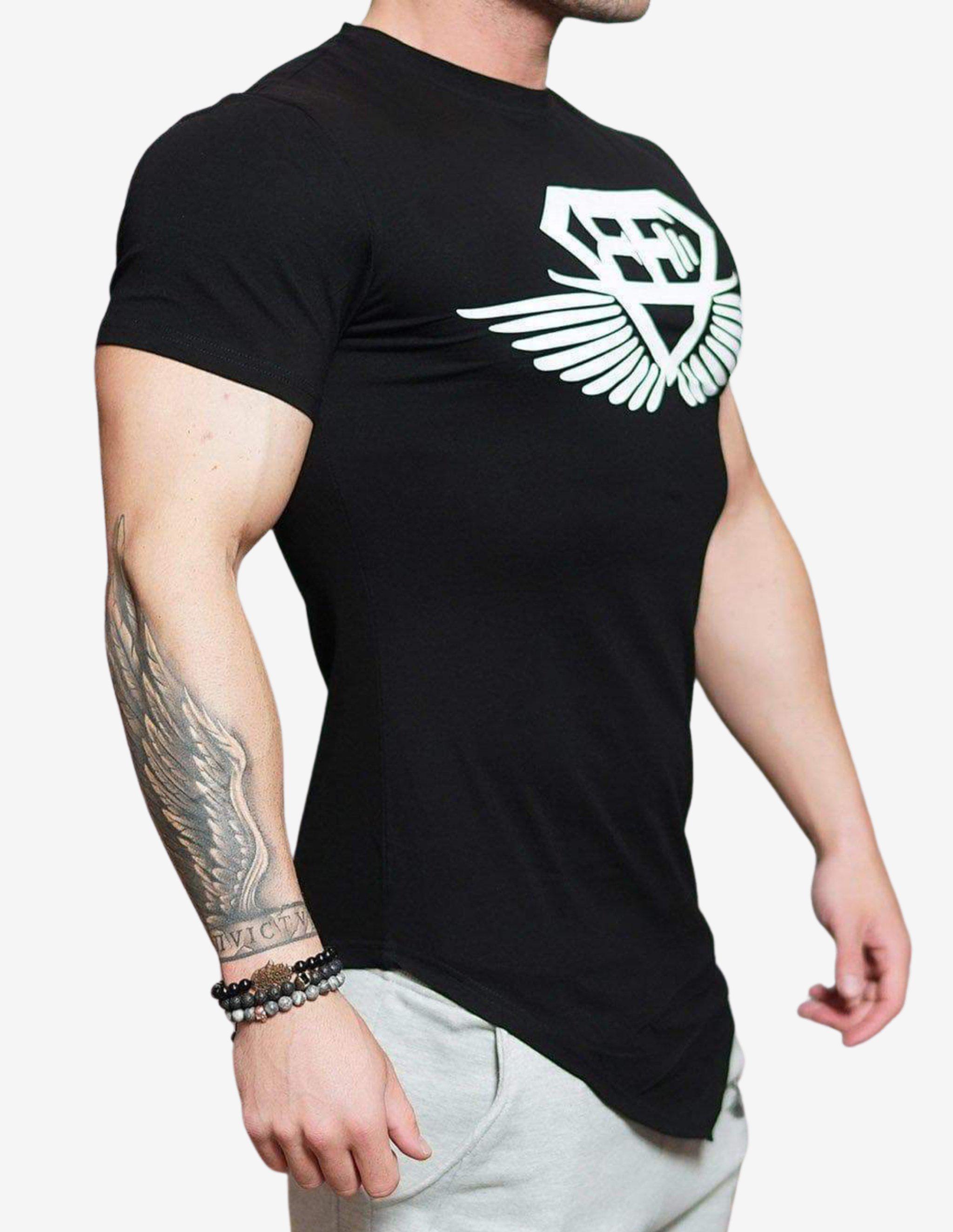 Engineered Life – Black Out-T-shirt Man-Body Engineers-Guru Muscle