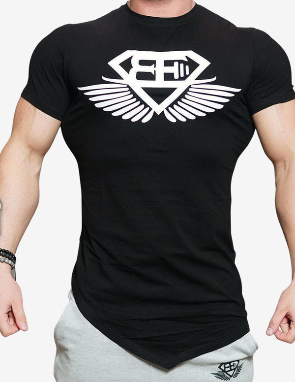 Engineered Life – Black Out-T-shirt Man-Body Engineers-Guru Muscle