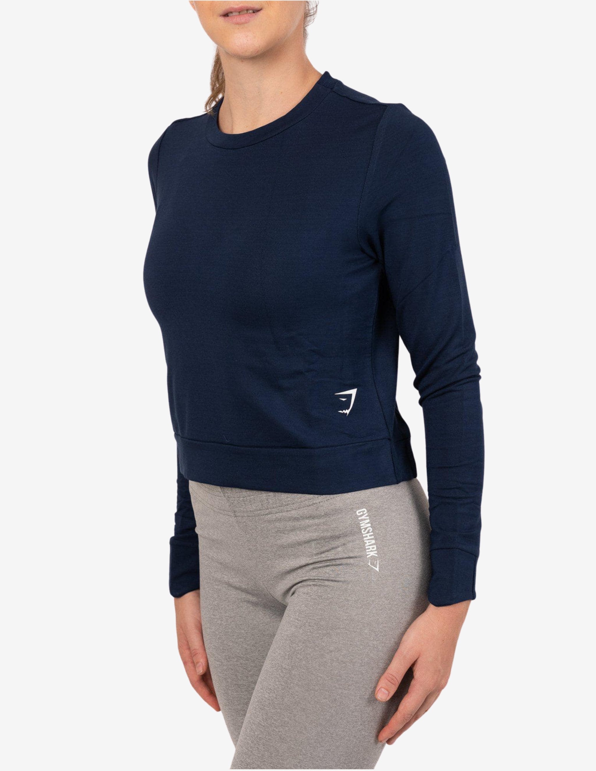 Essential Sweater Sapphire Blue-Hoodie Woman-Gymshark-Guru Muscle