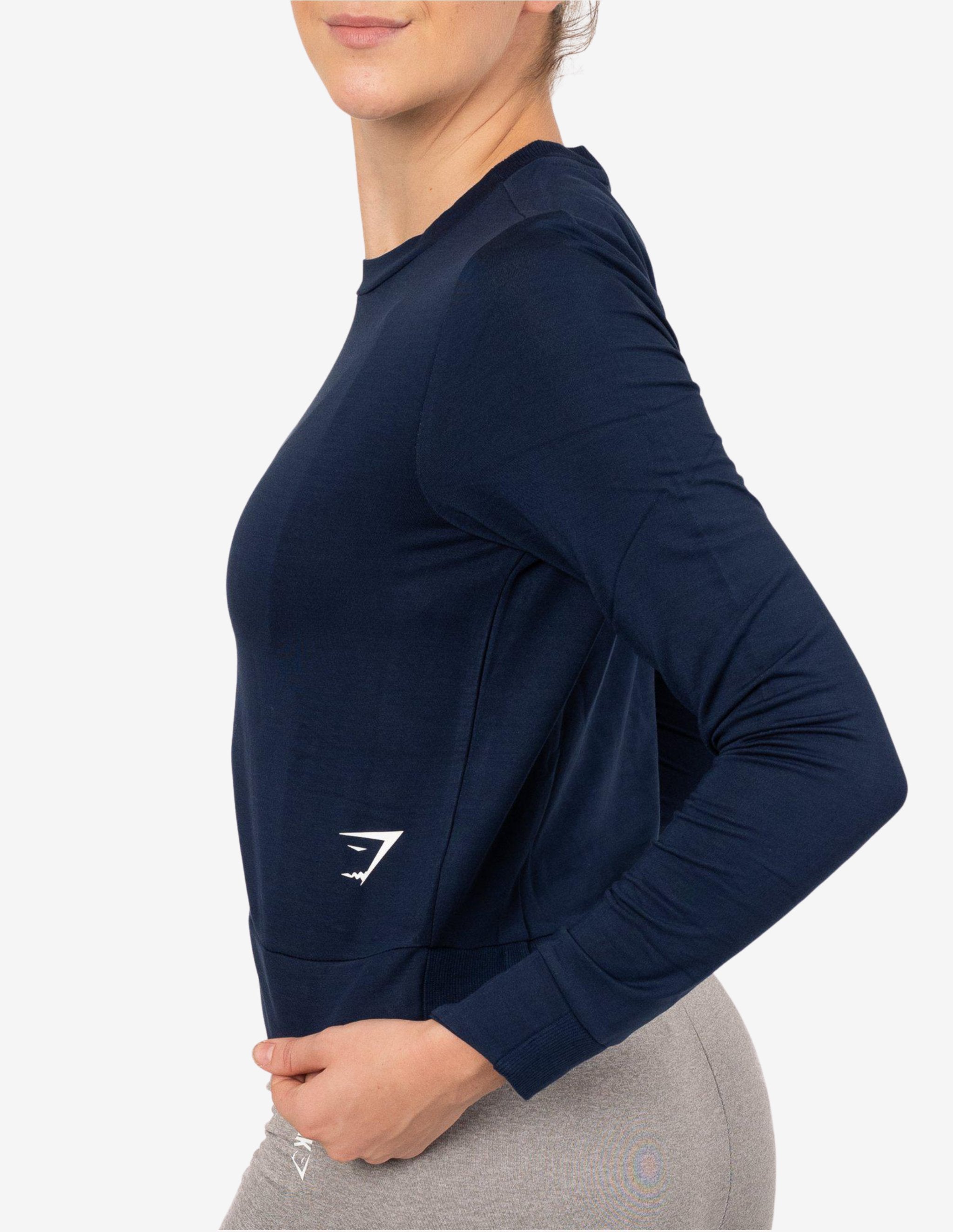 Essential Sweater Sapphire Blue-Hoodie Woman-Gymshark-Guru Muscle