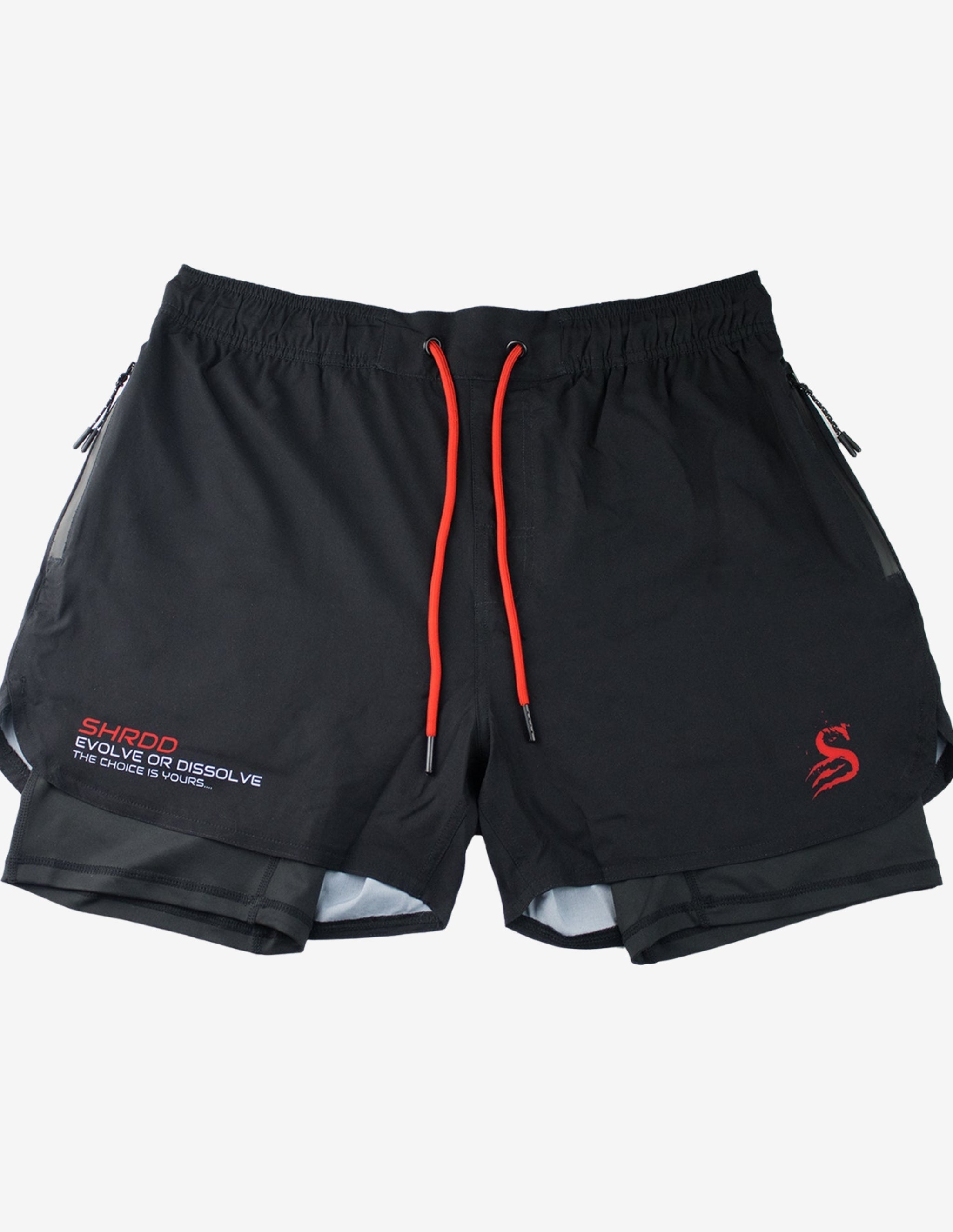 Evolve or Dissolve - 2 in 1 Active Shorts-Shorts Man-Stay Shredded-Guru Muscle