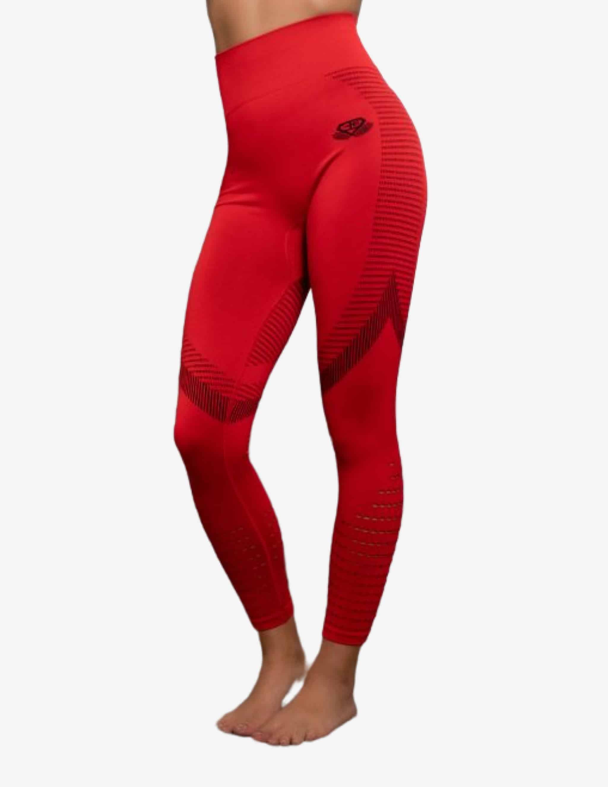 FREYA 2.0 Seamless Legging High Waist – RED-Leggings-Body Engineers-Guru Muscle