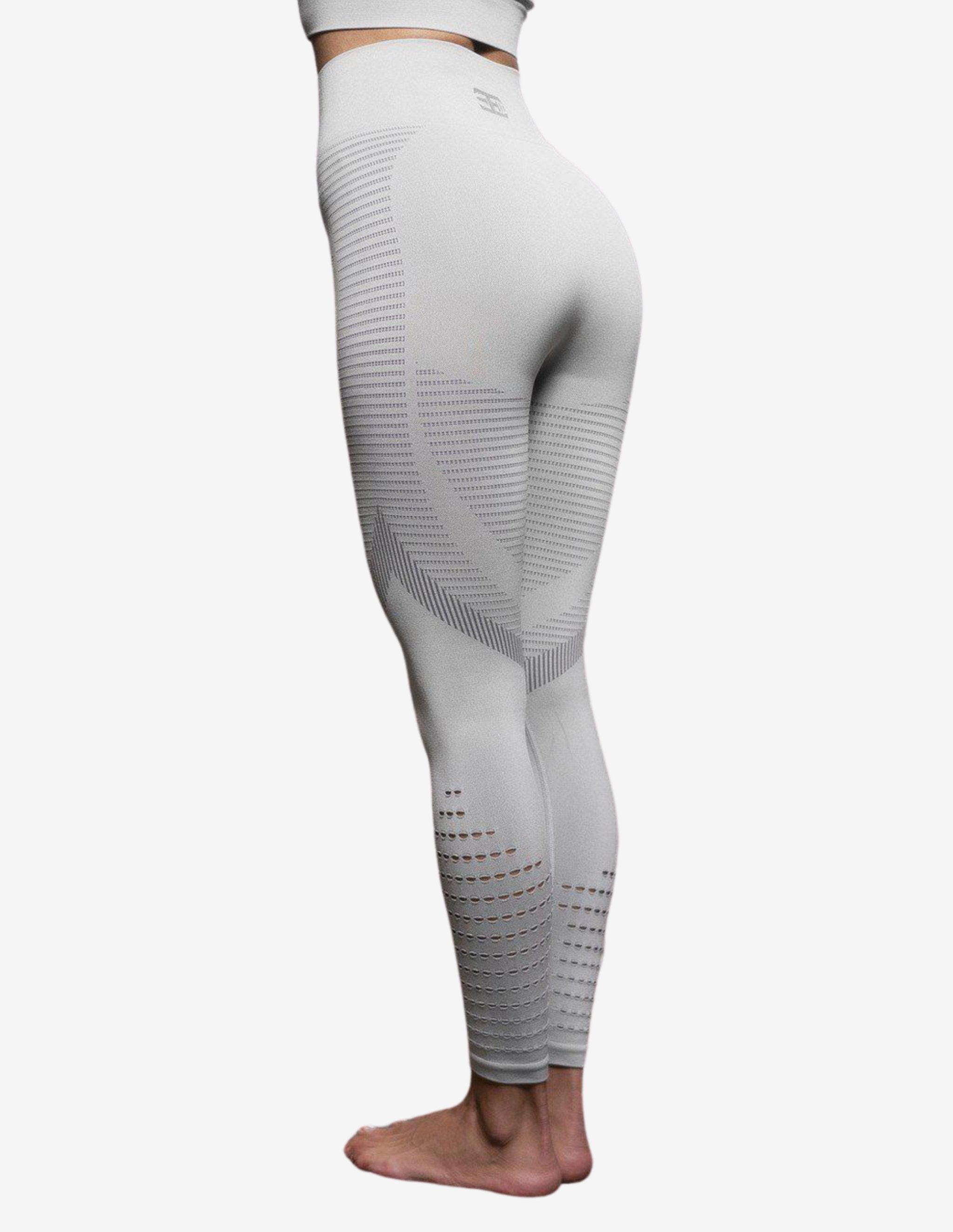 Freya Seamless Legging High Waist – Light Grey-Leggings-Body Engineers-Guru Muscle