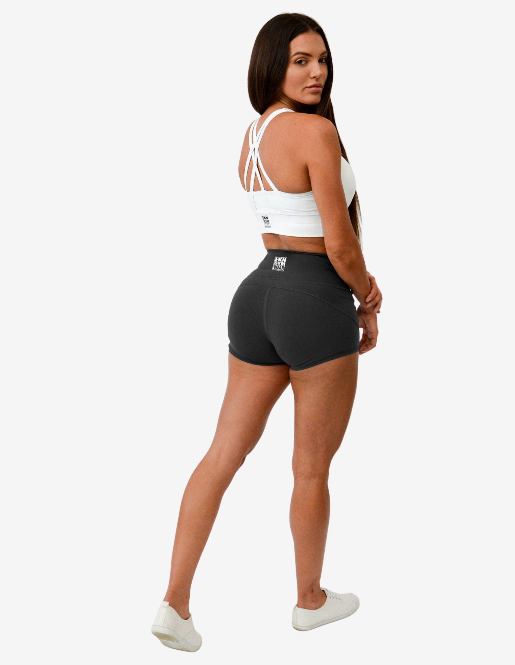 BLACK-Shorts Woman-FKN Gym Wear-Guru Muscle