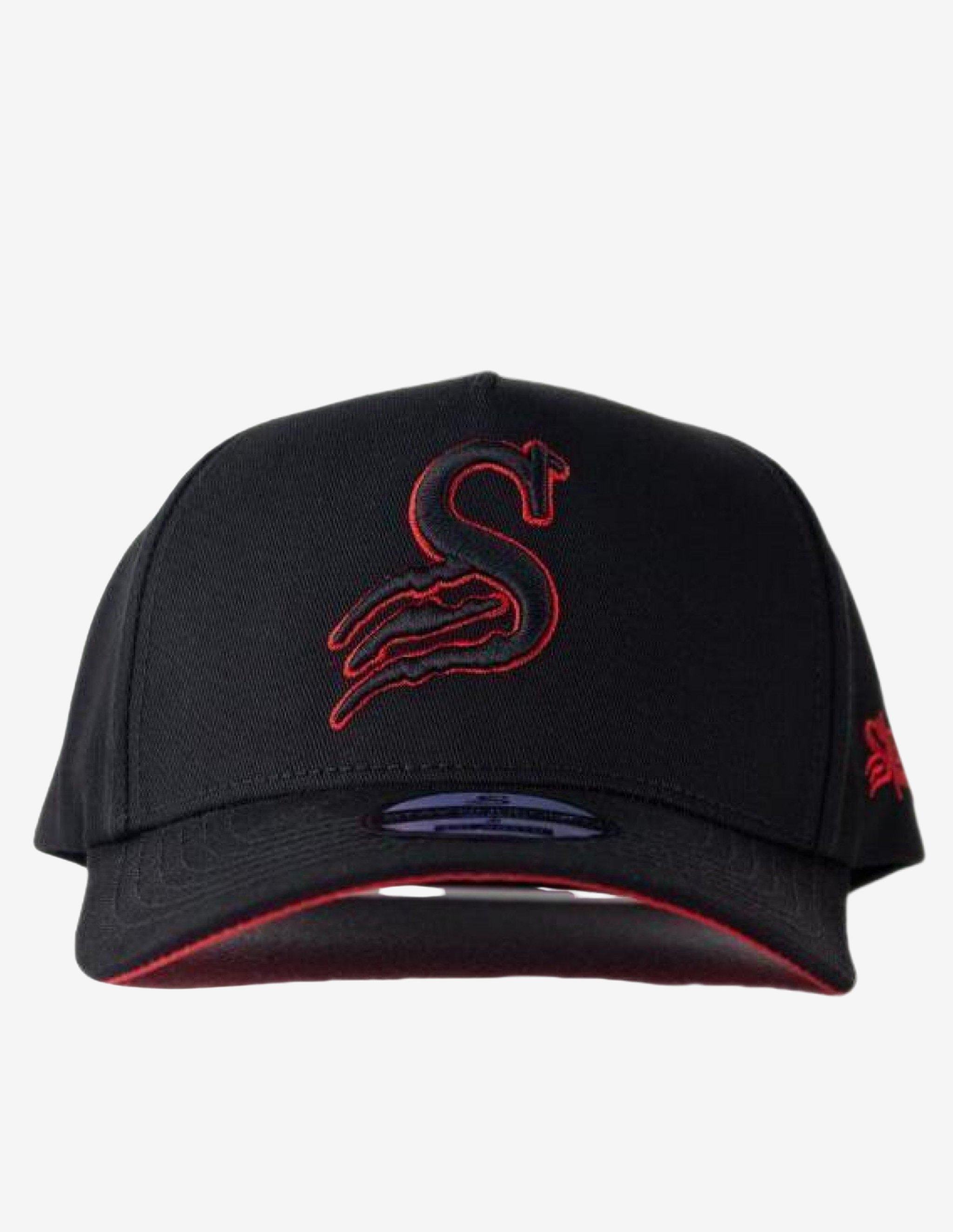 Hat Cap - Black / Red-Snapback-Stay Shredded-Guru Muscle