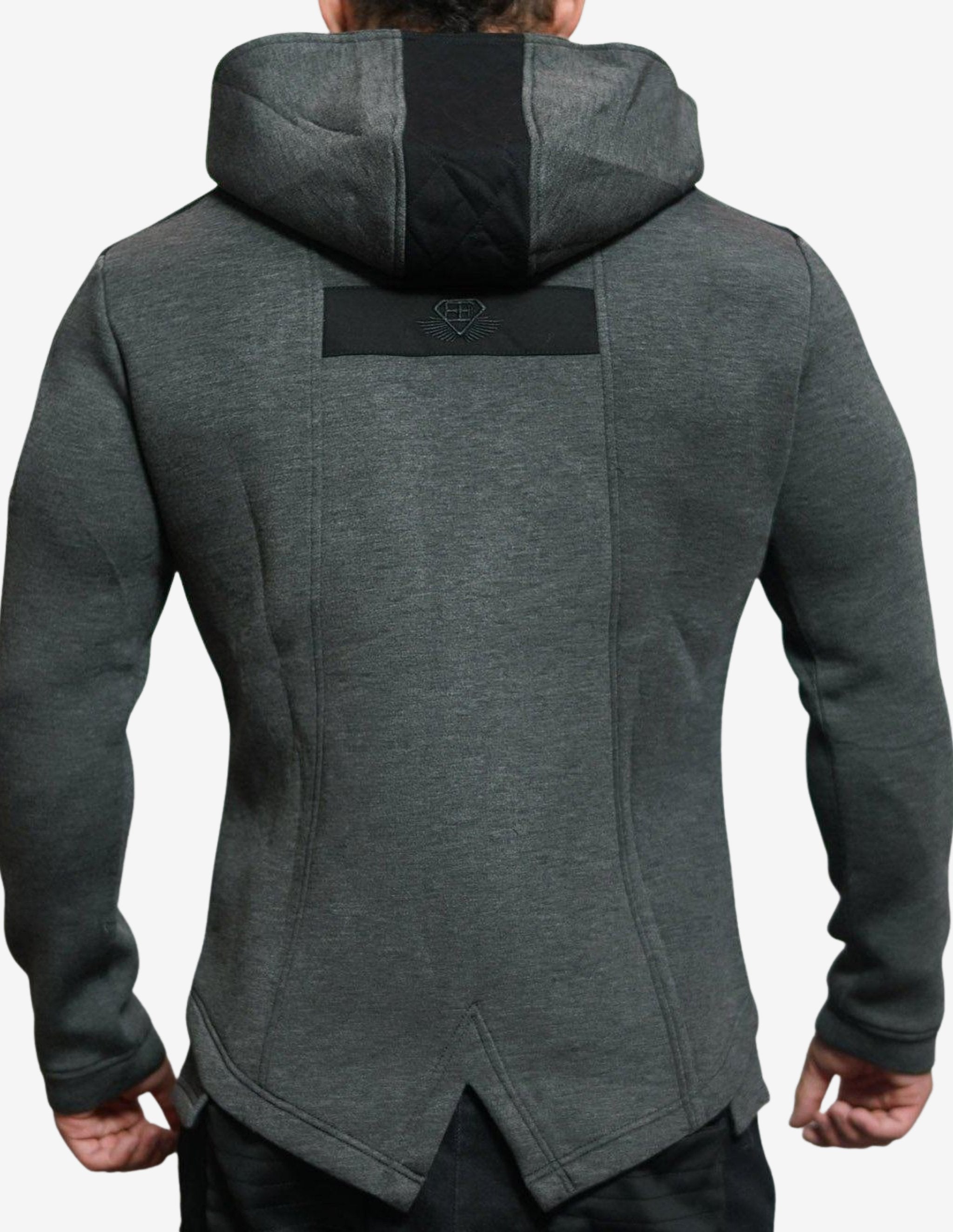 IGNIS Jacket – Dark Grey Melange-Hoodie Man-Body Engineers-Guru Muscle
