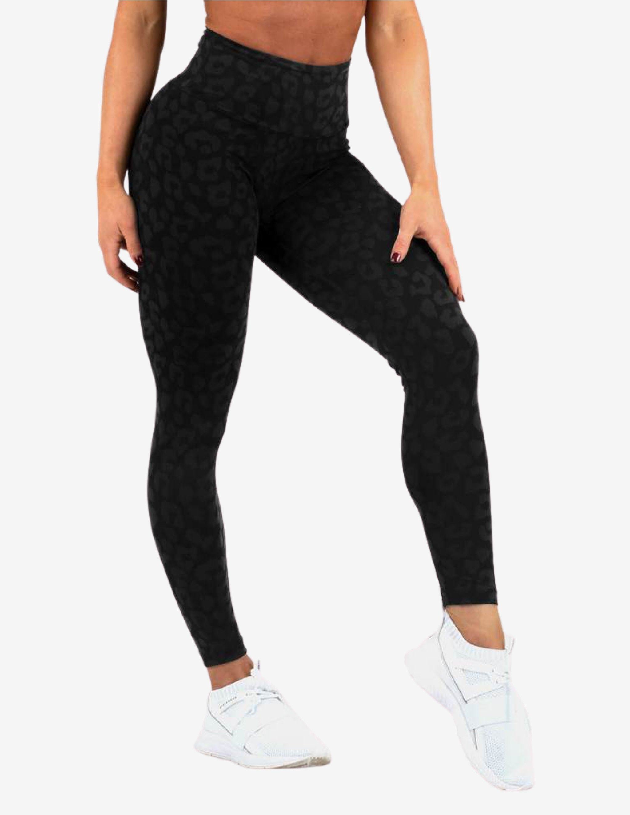 INSTINCT SCRUNCH BUM LEGGINGS BLACK-Leggings-Ryderwear-Guru Muscle