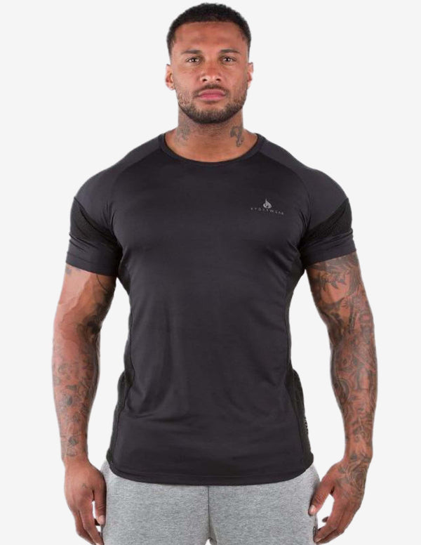 IRON T-SHIRT BLACK-T-shirt Man-Ryderwear-Guru Muscle