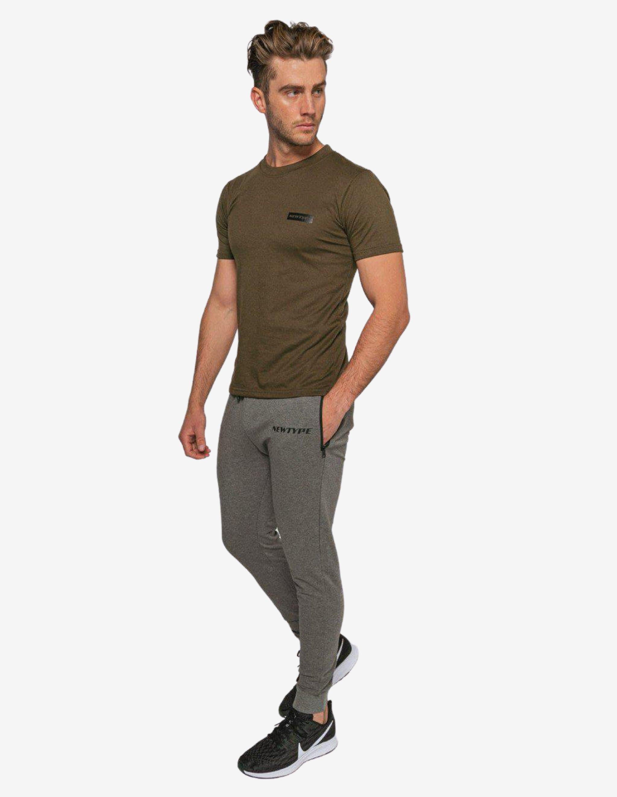 Illicit Tee - Army Green-T-shirt Man-NEWTYPE-Guru Muscle
