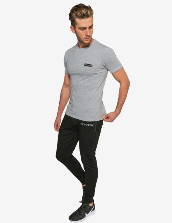 Illicit Tee - Grey-T-shirt Man-NEWTYPE-Guru Muscle