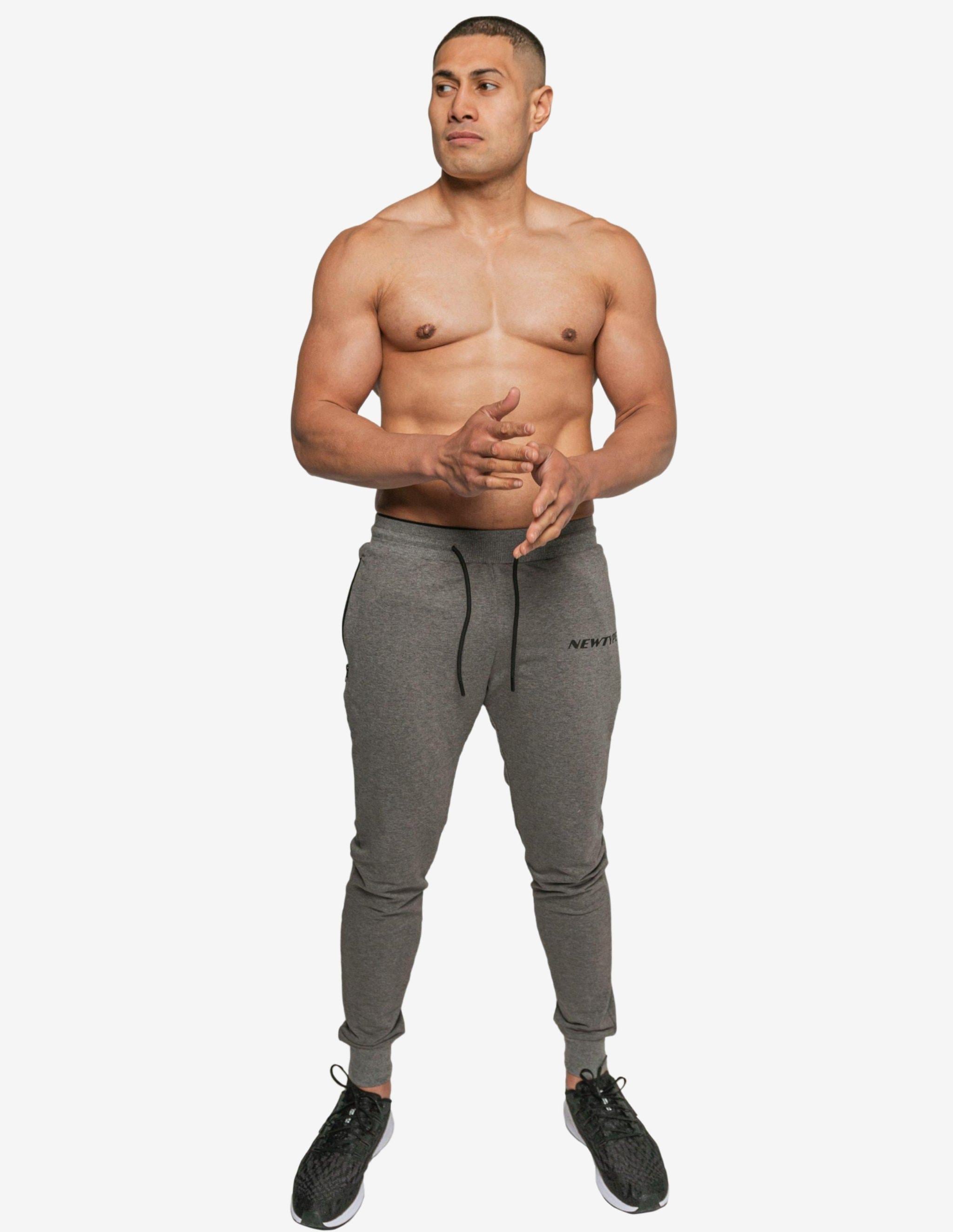 Intrepid Athlete Inside Track Pant - Grey-Bottom Man-NEWTYPE-Guru Muscle