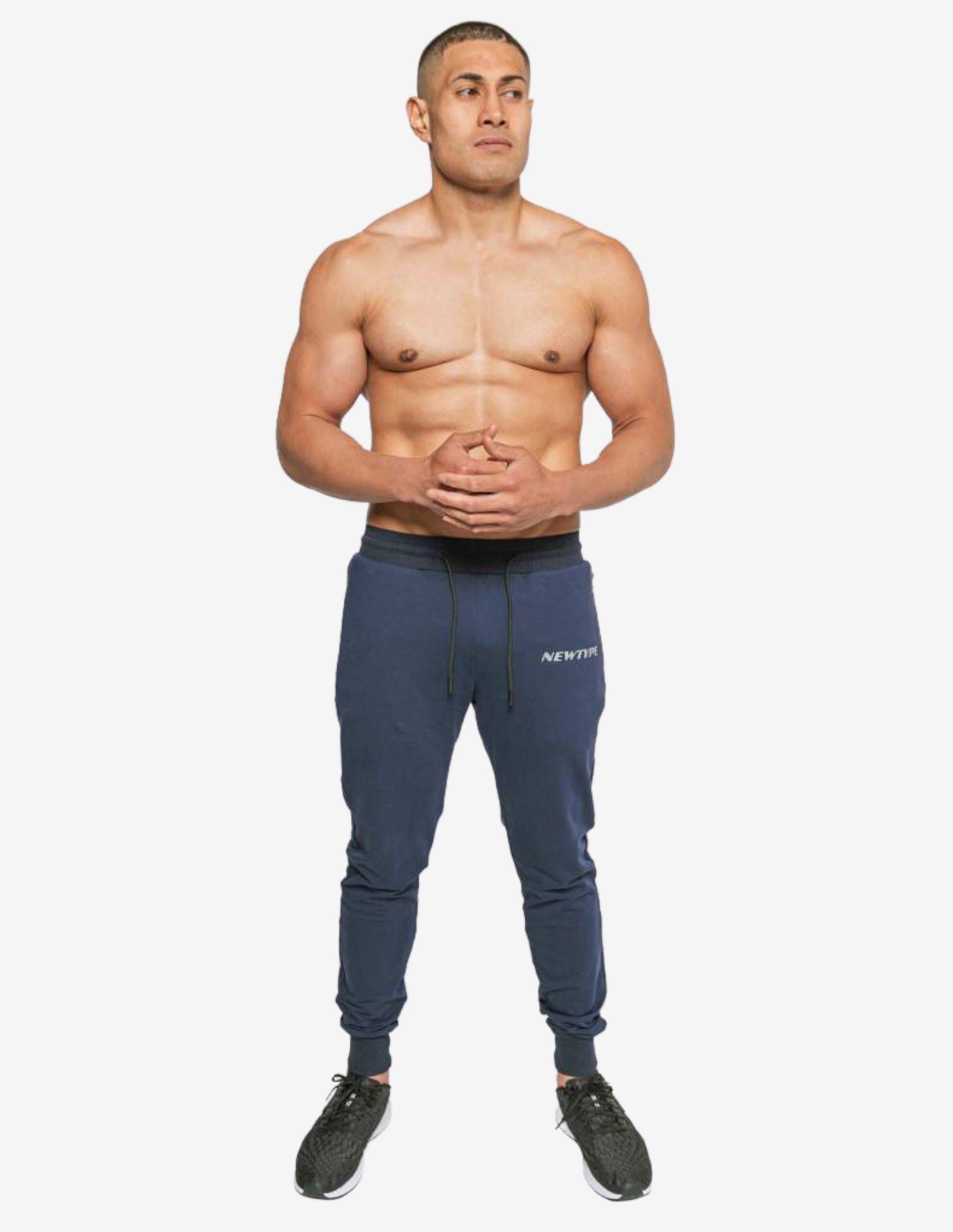 Intrepid Athlete Inside Track Pant - Navy-Bottom Man-NEWTYPE-Guru Muscle