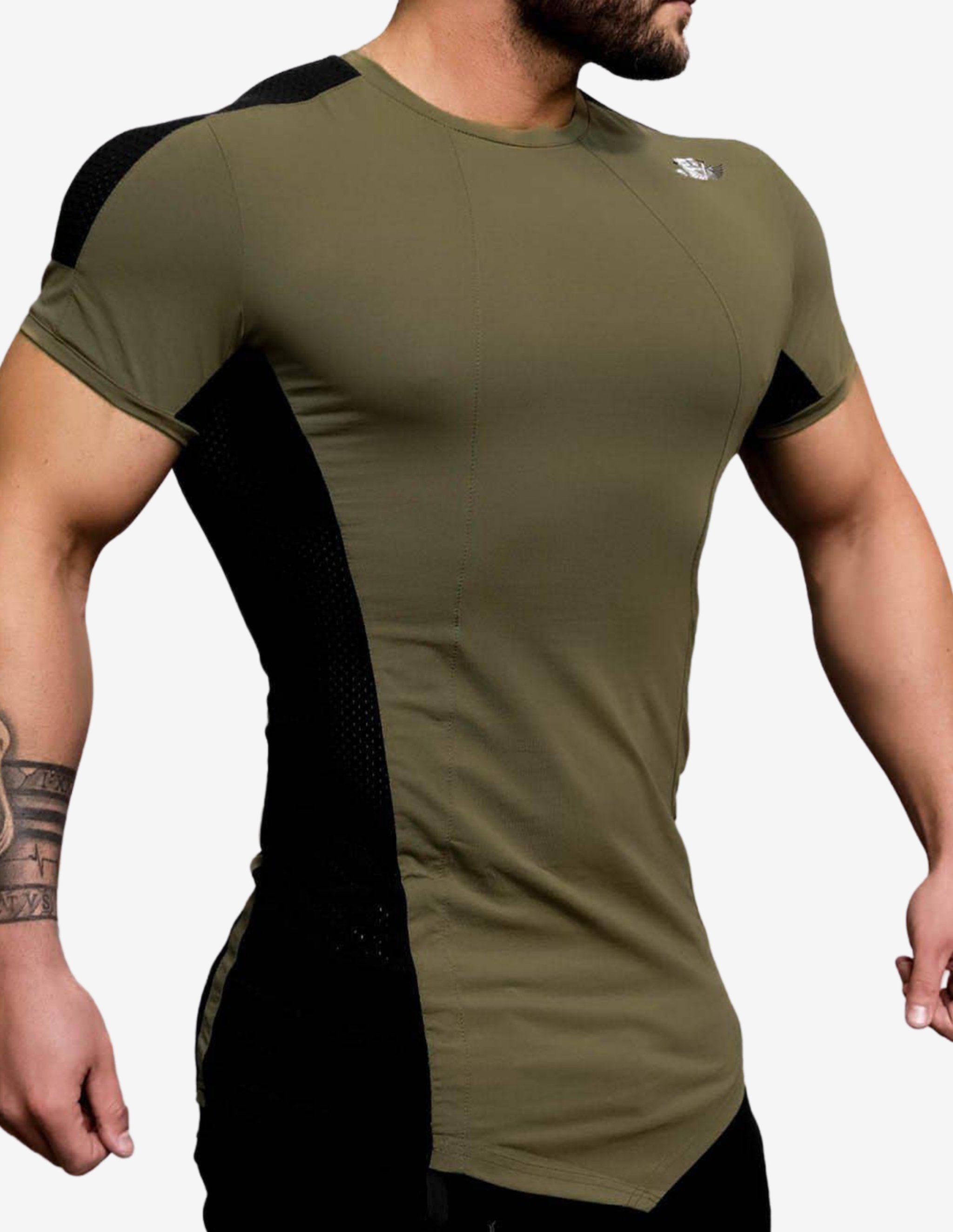 KANA Performance – Shirt Army Green-T-shirt Man-Body Engineers-Guru Muscle