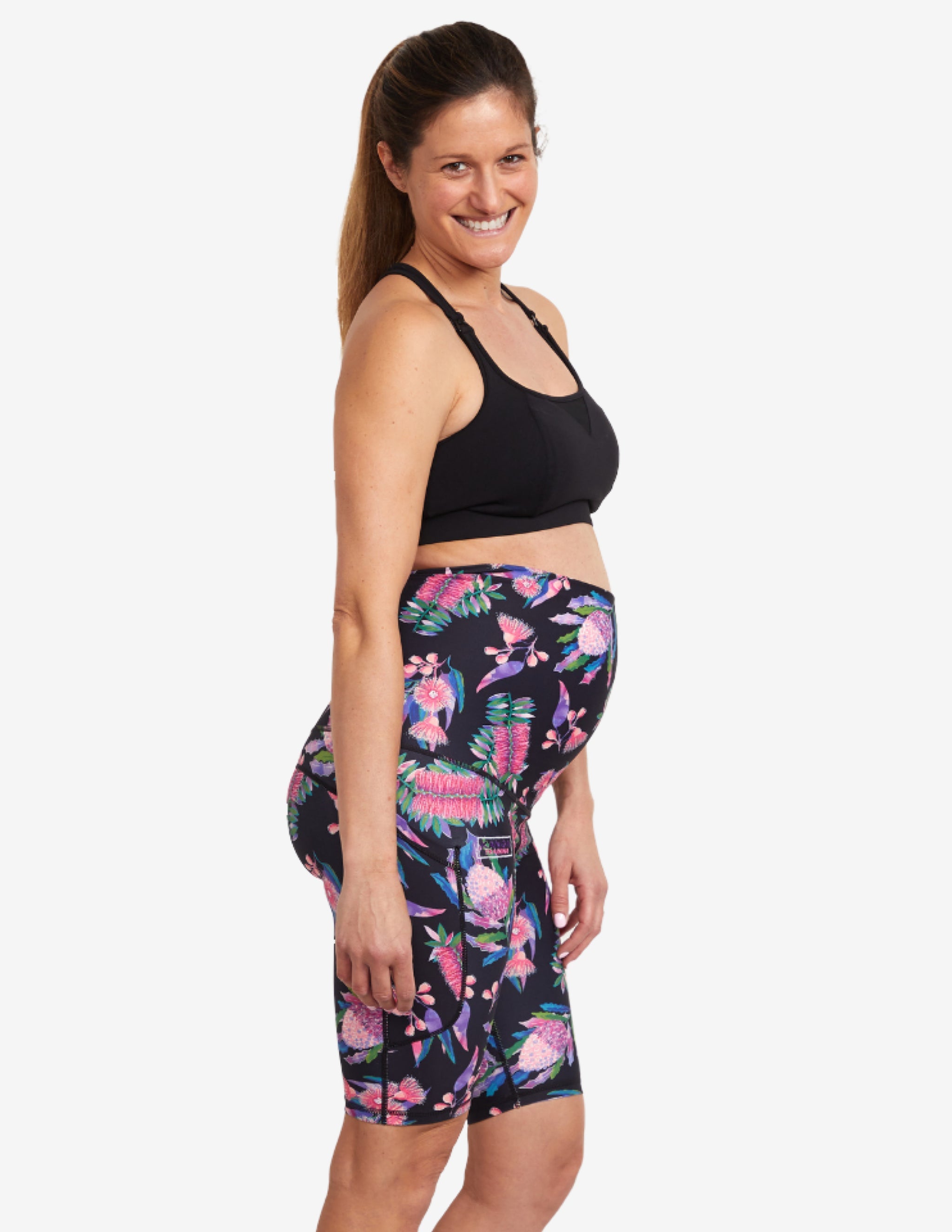 KANGA Maternity Bike Shorts-Shorts Woman-MUMMACTIV-Guru Muscle