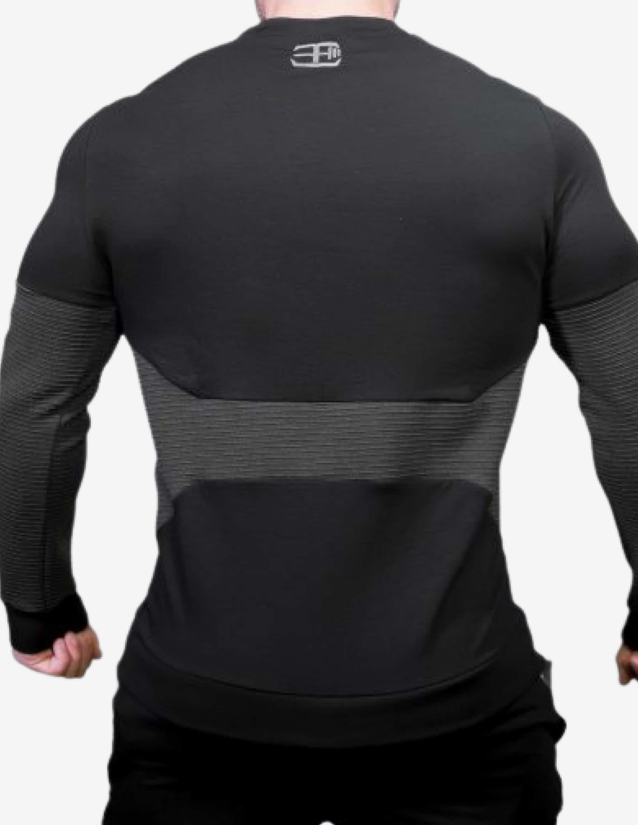 LIBER Vest – Black & Dark Grey-Hoodie Man-Body Engineers-Guru Muscle