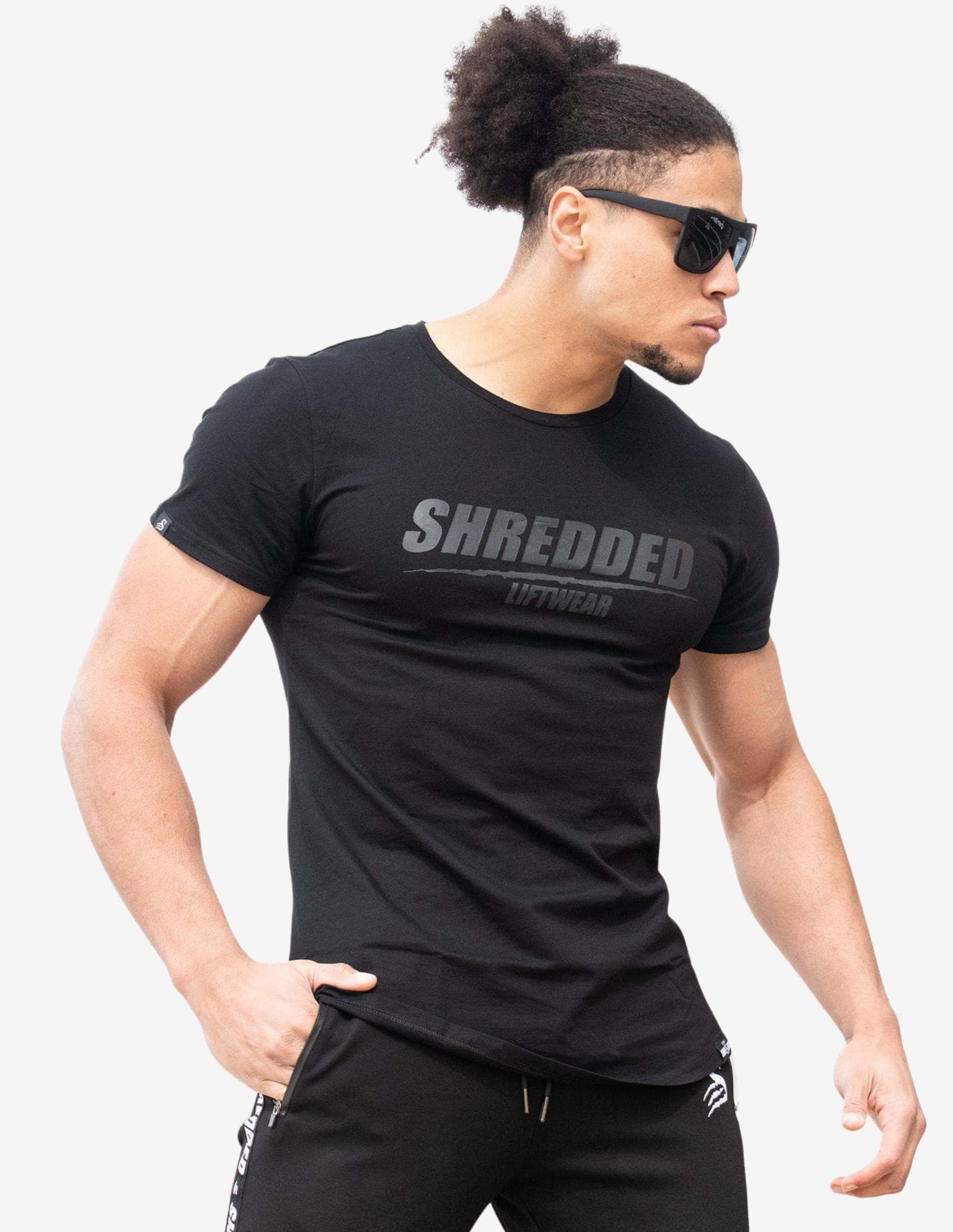 LIFTWEAR TEE - T-Shirt - BLACK-T-shirt Man-Stay Shredded-Guru Muscle