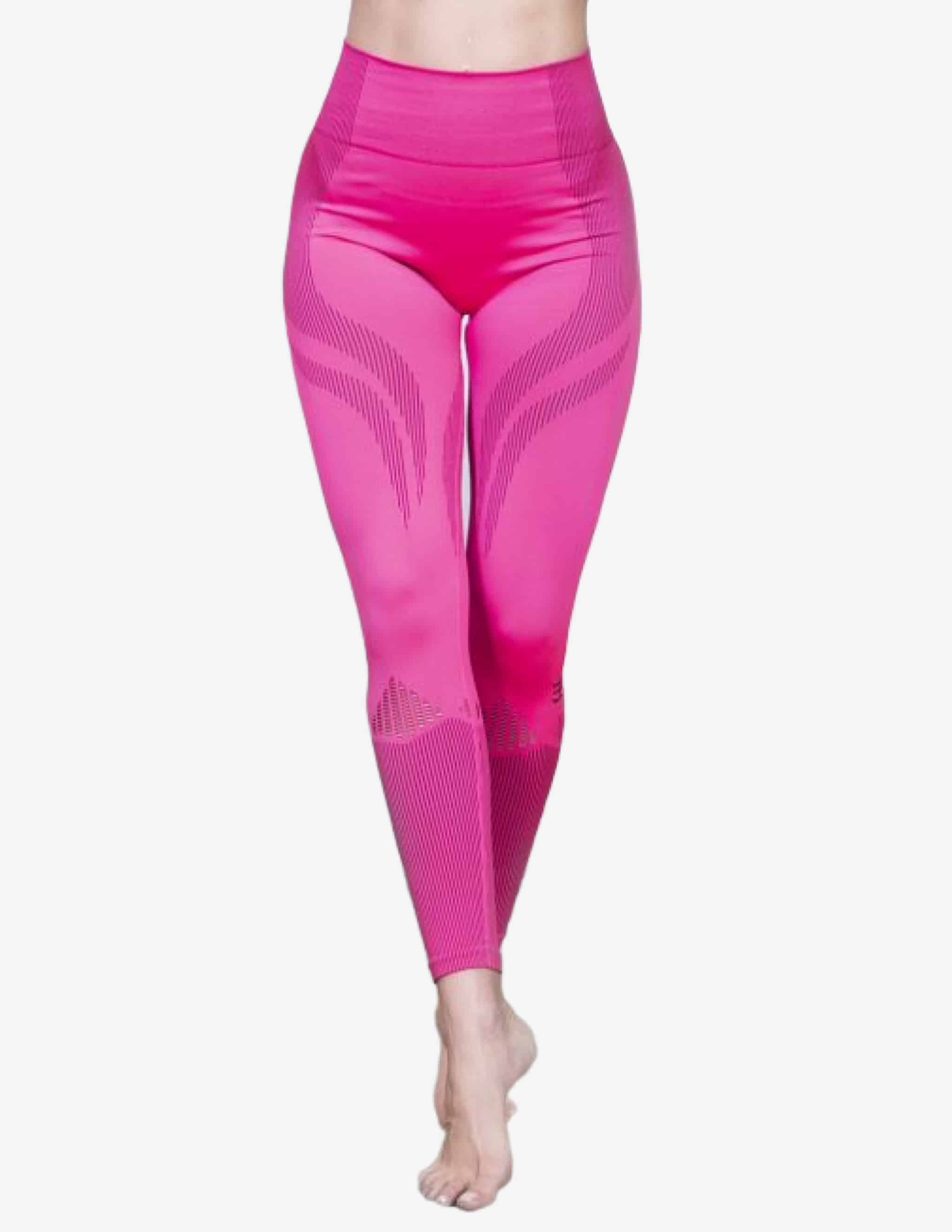 MINERVA Seamless Legging – Fuchsia Pink / Black-Leggings-Body Engineers-Guru Muscle