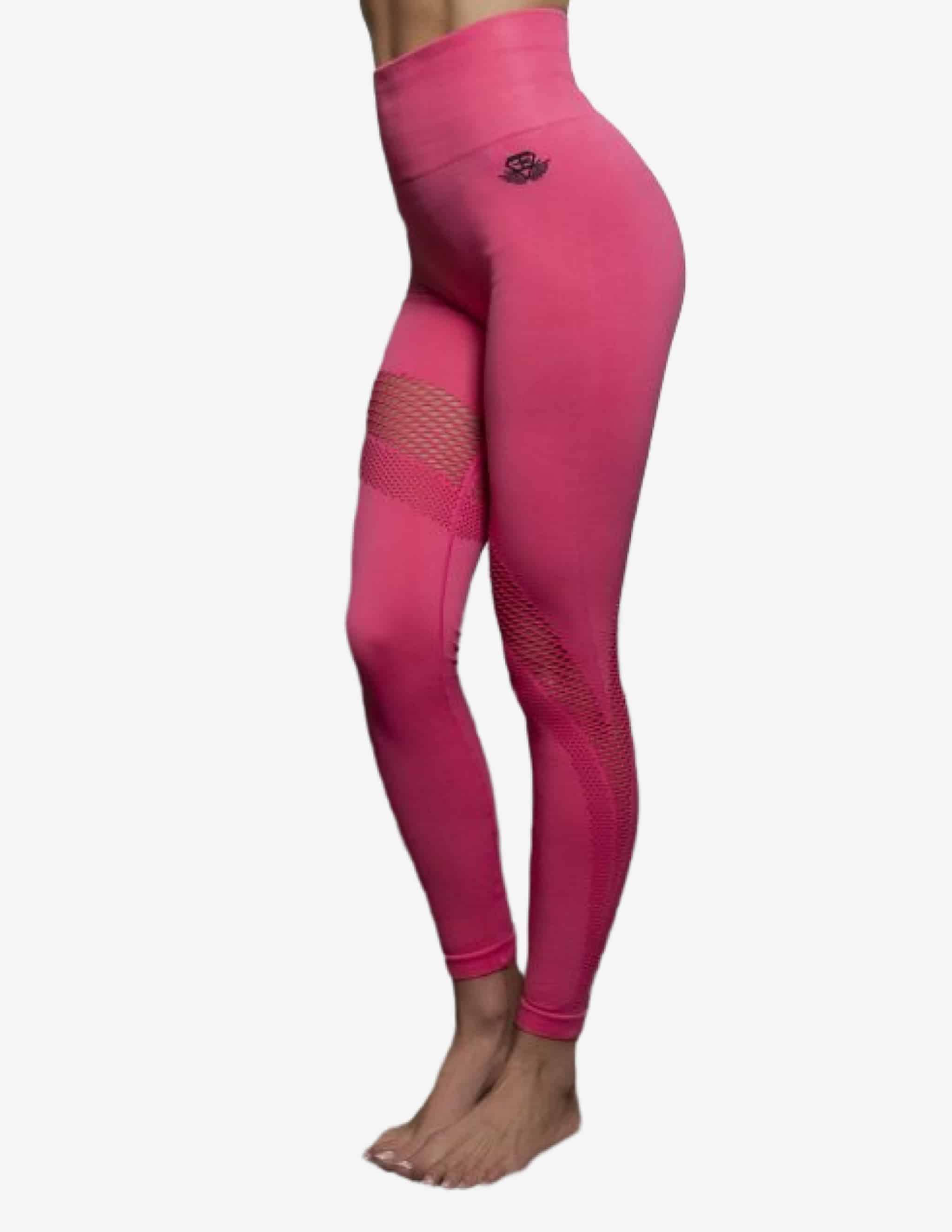 Motus Seamless Legging High Waist – PINK-Leggings-Body Engineers-Guru Muscle