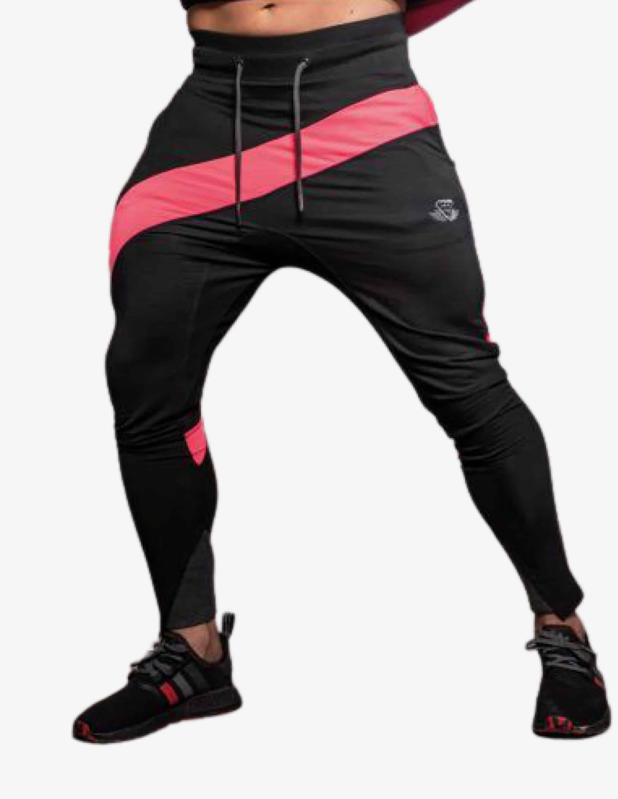 NERI X Prometheus Jogger – Black & Ajax Pink-Bottom Man-Body Engineers-Guru Muscle