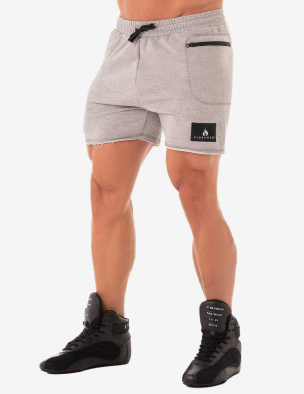 POWER TRACK SHORTS GREY-Shorts Man-Ryderwear-Guru Muscle
