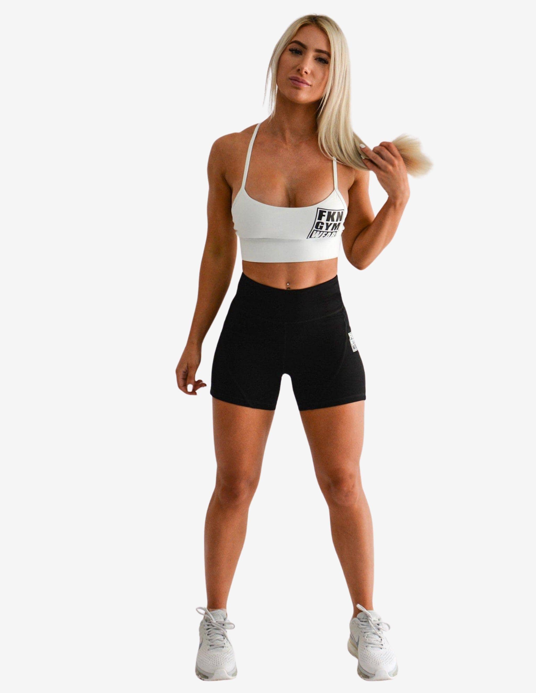 Black-Shorts Woman-FKN Gym Wear-Guru Muscle