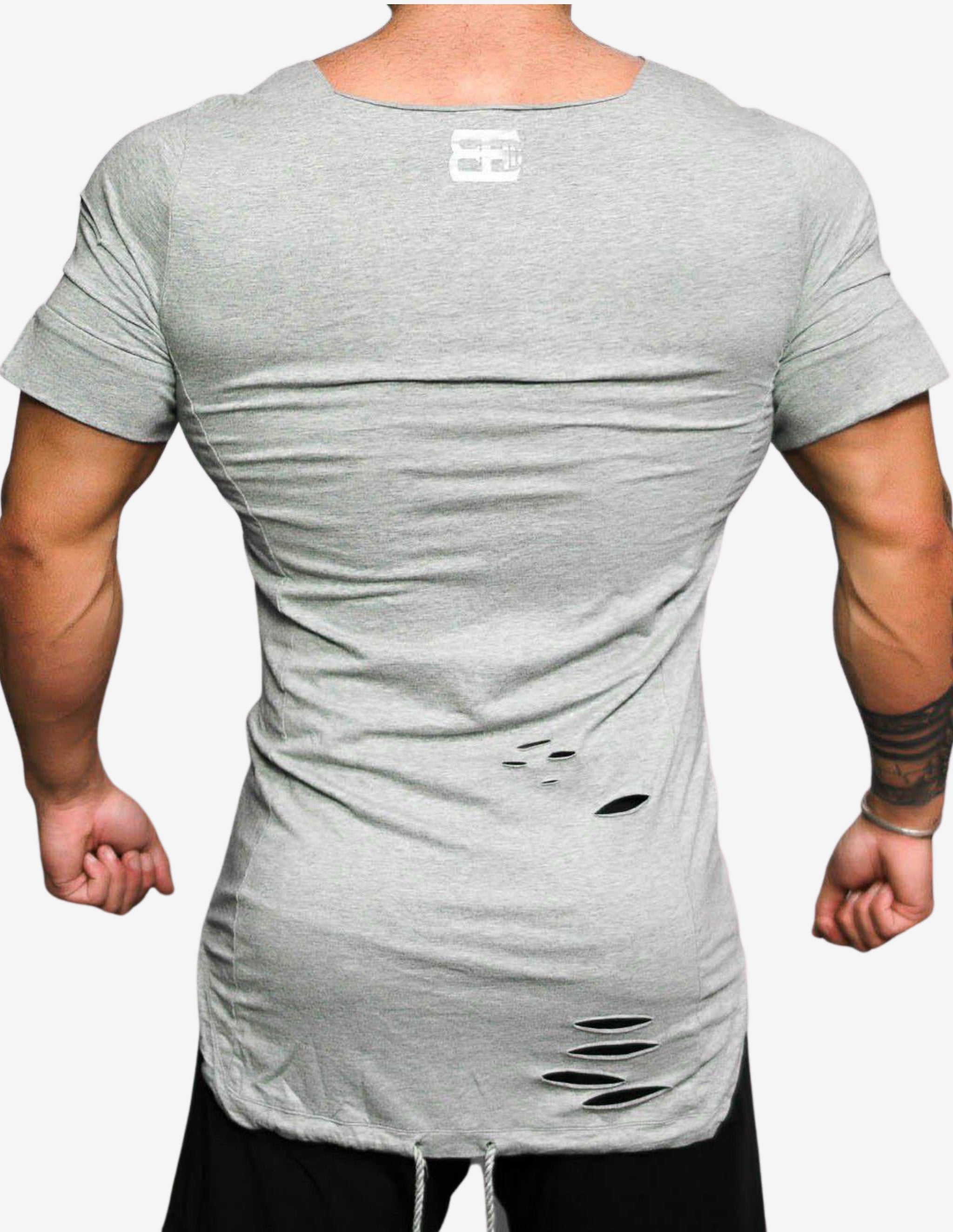 SVGE Leviathan SHIRT – LIGHT GREY-T-shirt Man-Body Engineers-Guru Muscle